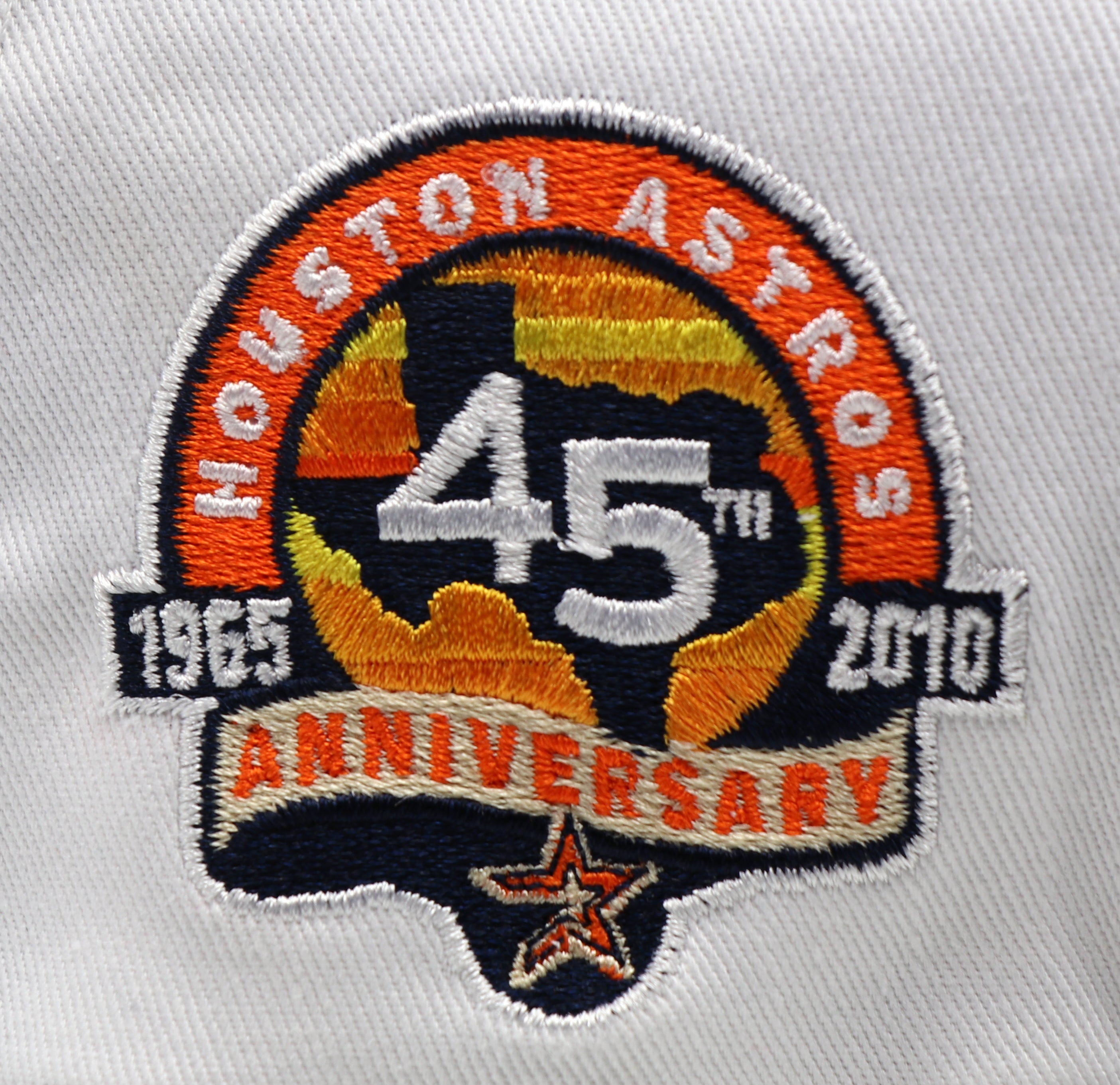 HOUSTON ASTROS 45TH ANNIVERSARY NEW ERA 59FTYFITTED ( GOLD UNDER VISOR)