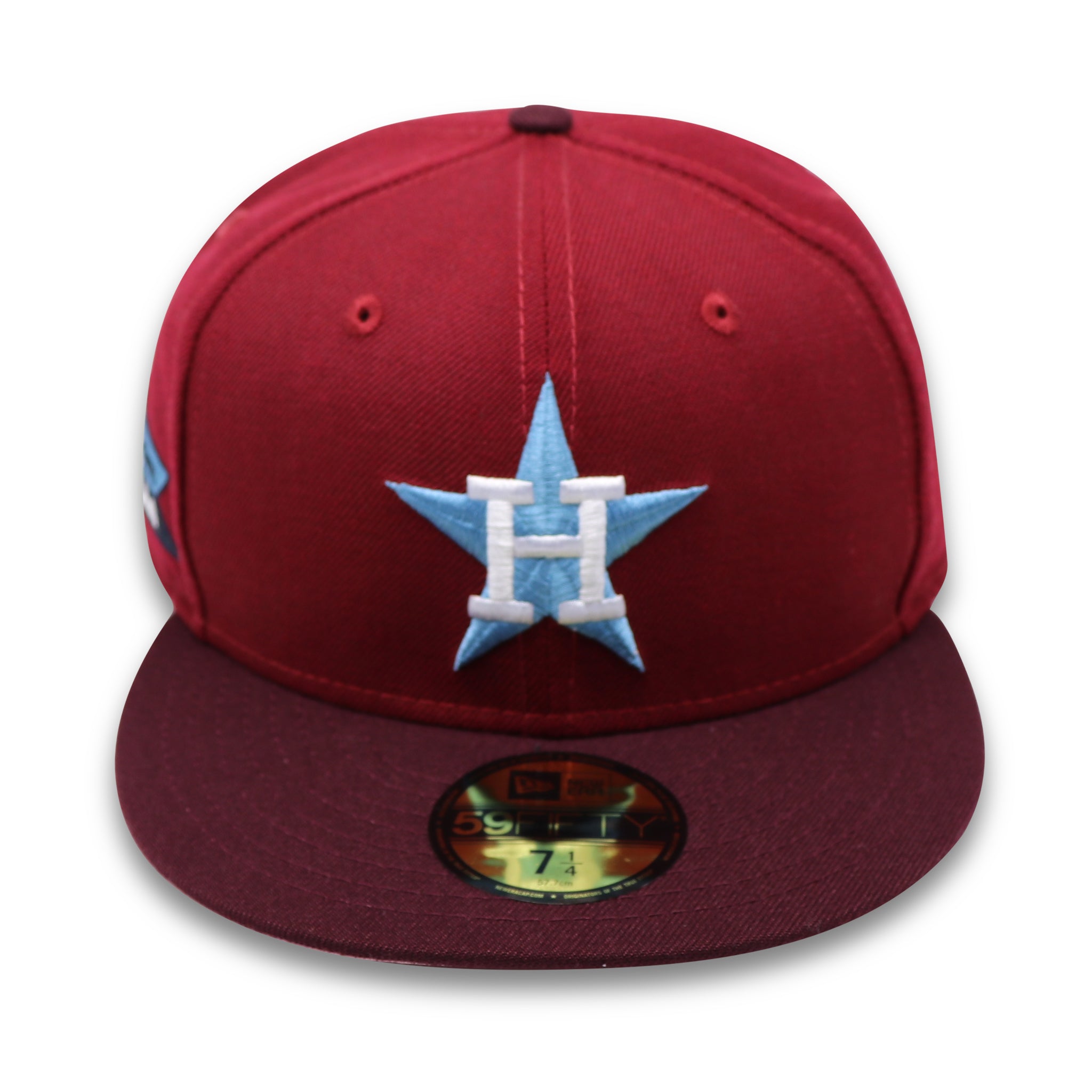 HOUSTON ASTROS (CARDINAL) (1986 NL CHAMPIONSHIP) NEW ERA 59FIFTY FITTED (PINK UNDER VISOR)