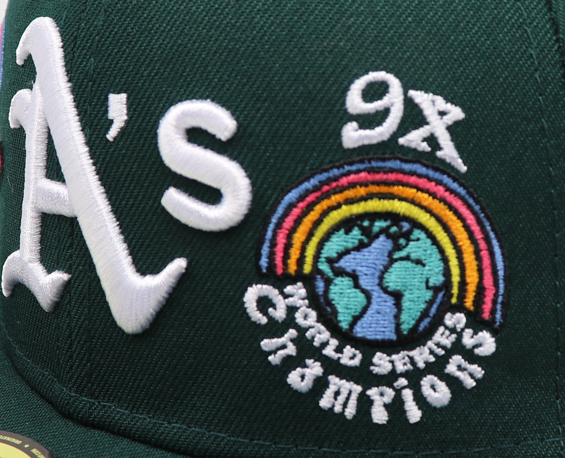 OAKLAND ATHLETICS "GROOVY" NEW ERA 59FIFTY FITTED (SKY BLUE UNDER VISOR)