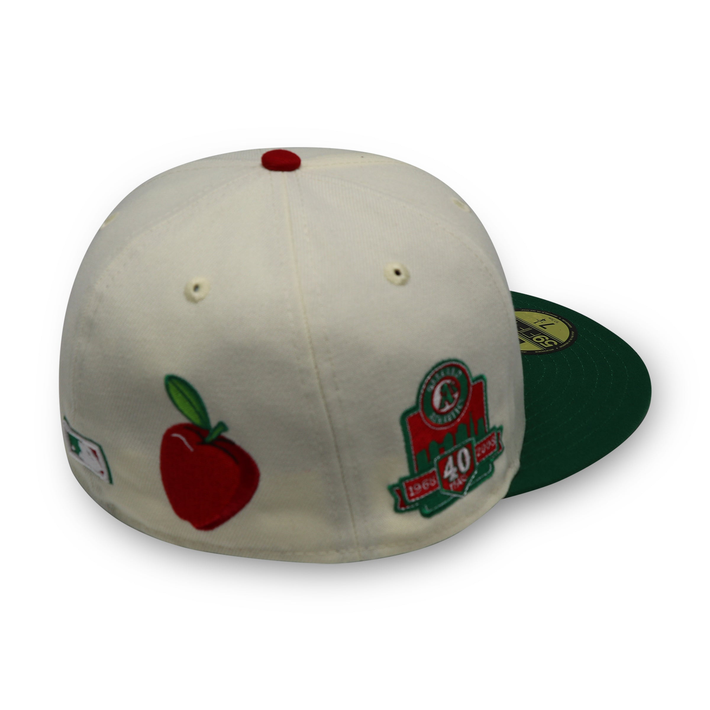OAKLAND ATHLETICS (40TH ANNIVERSARY) NEW ERA 59FIFTY FITTED (RED UNDER VISOR) (S)