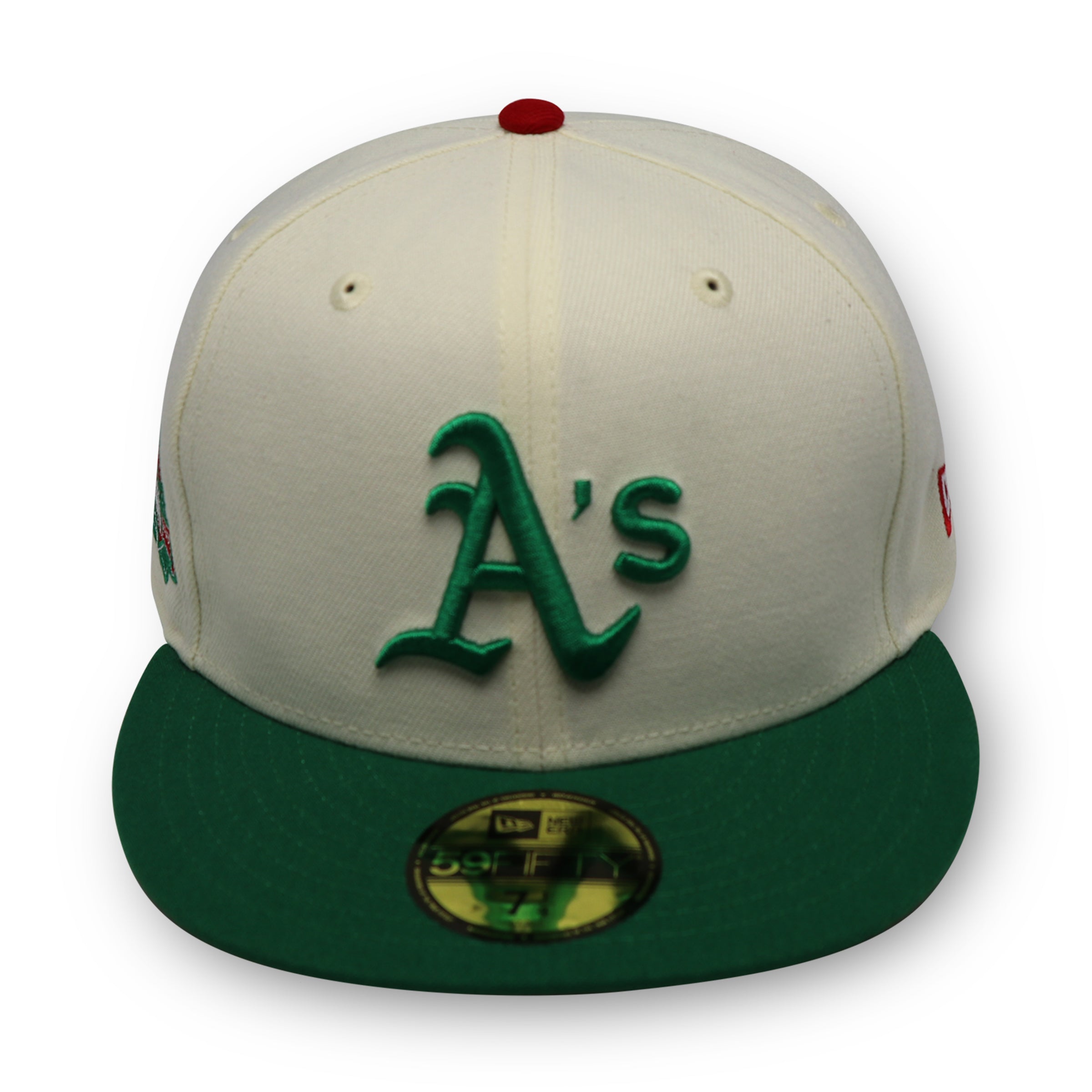 OAKLAND ATHLETICS (40TH ANNIVERSARY) NEW ERA 59FIFTY FITTED (RED UNDER VISOR) (S)