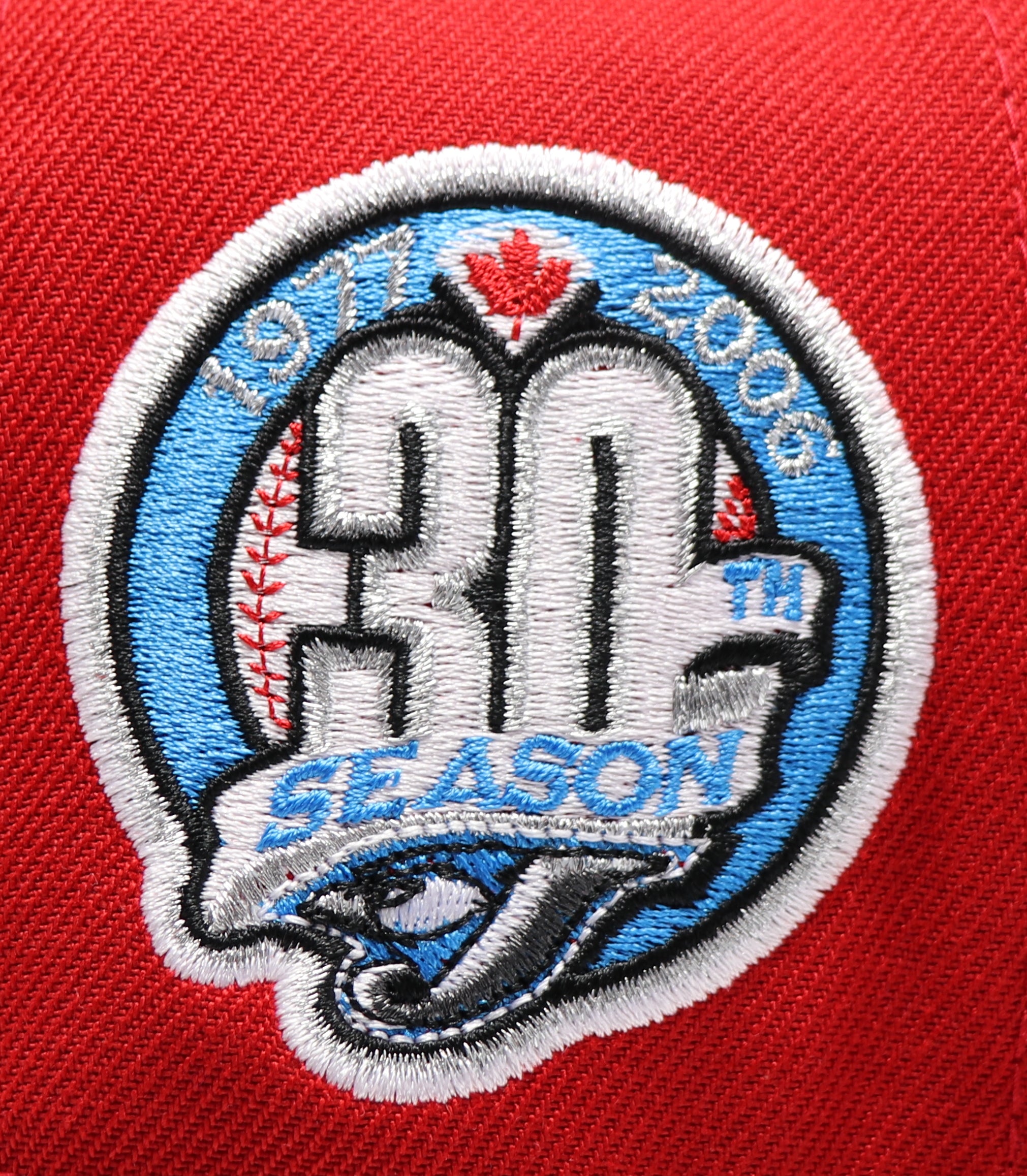 TORONTO BLUEJAYS "RED" (30th SEASON) NEW ERA 59FIFTY FITTED (C-BLUE UNDER VISOR)