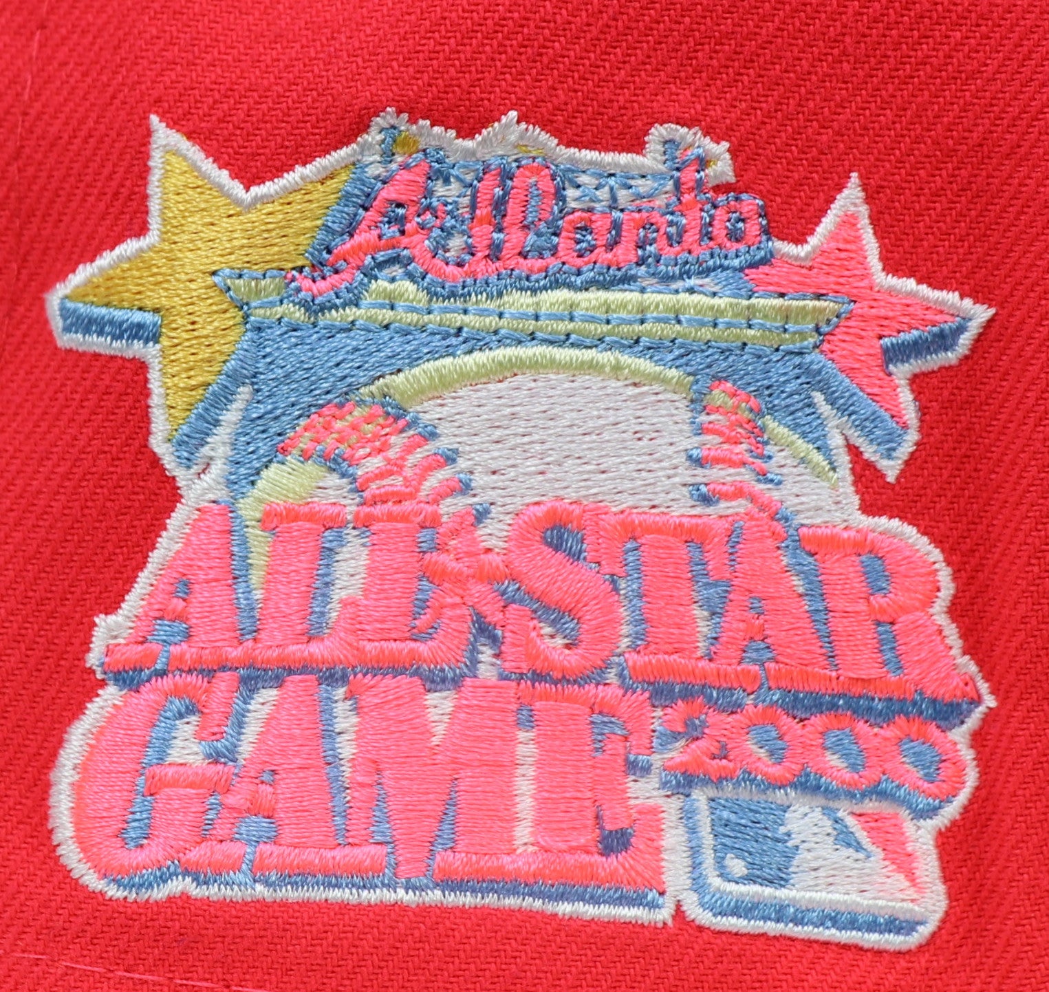 ATLANTA BRAVES (INFARED) "2000 ALLSTARGAME" NEW ERA 59FIFTY FITTED (SKY BLUE UNDER VISOR) (S)