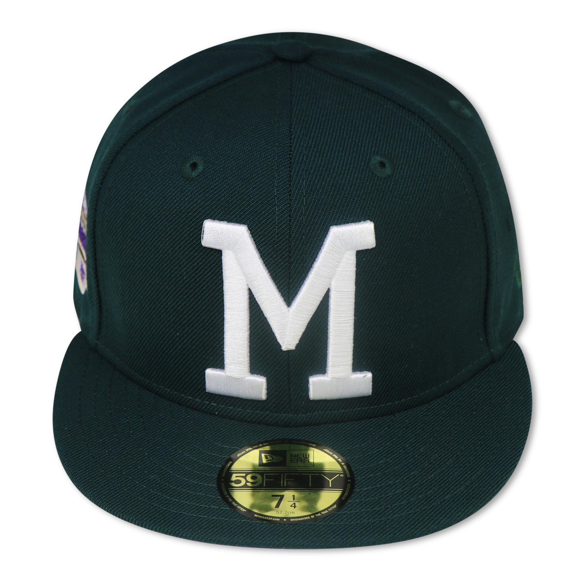 MILWAUKEE BRAVES "1957 WORLDSERIES" NEW ERA 59FIFTY FITTED (PURPLE BOTTOM)