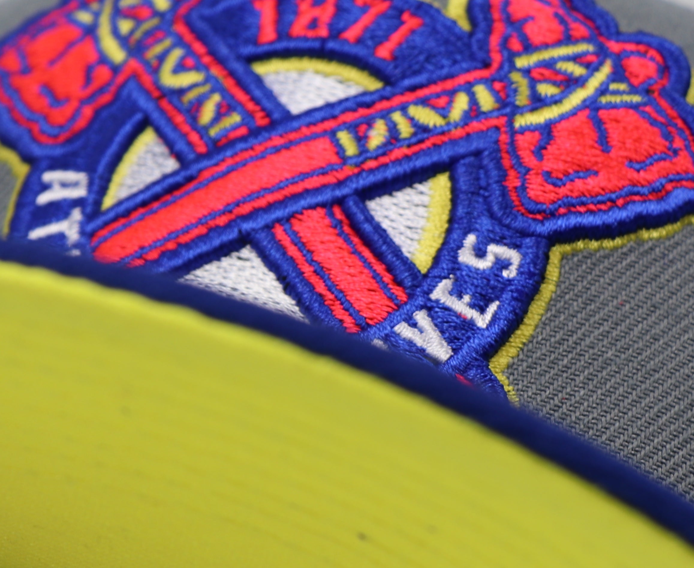 ATLANTA BRAVES (GREY) (150TH ANNIVERSARY) NEW ERA 59FIFTY FITTED (YELLOW  UNDER VISOR)