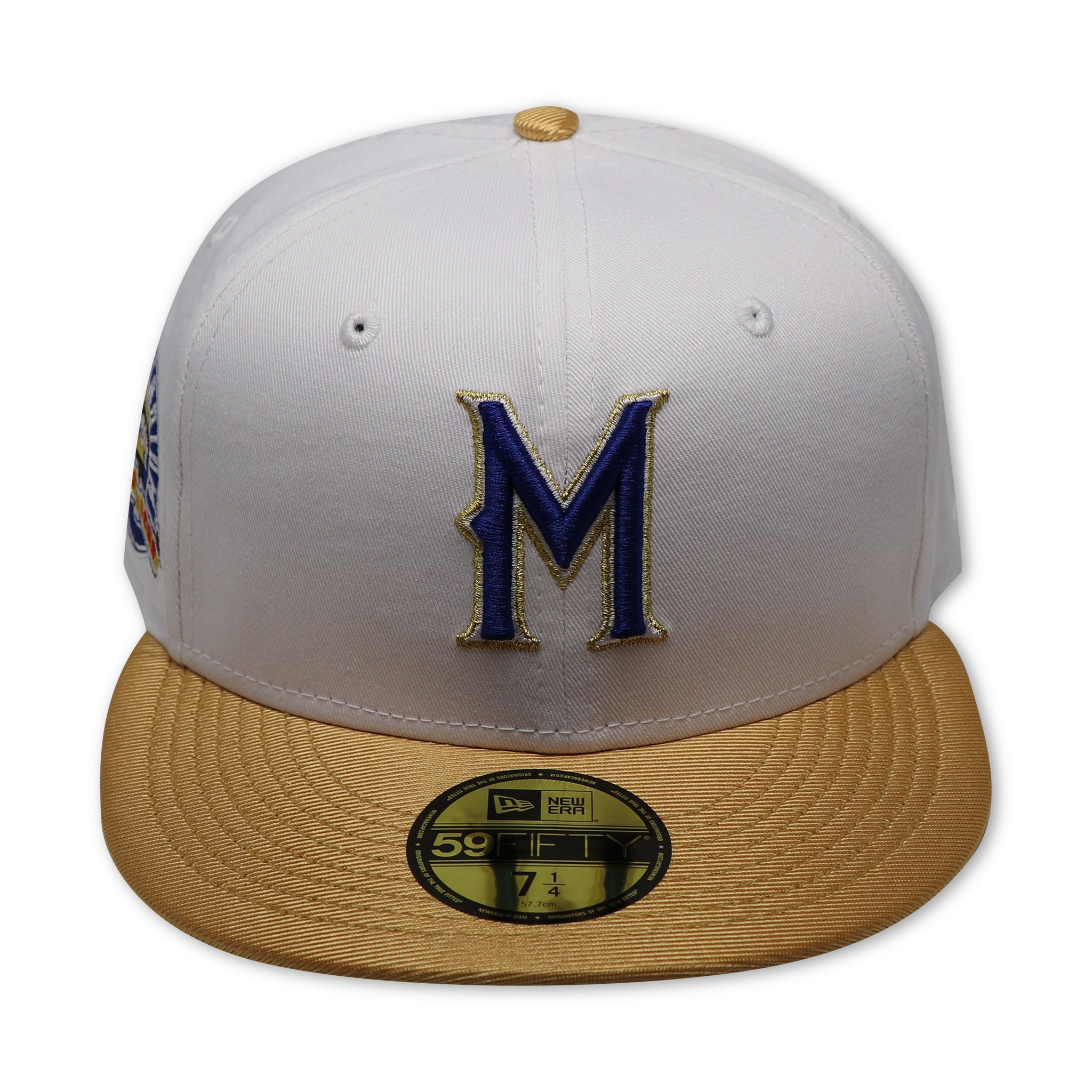 MILWAUKEE BREWERS (COUNTY STADIUM) NEW ERA 59FIFTY FITTED (BLUE UNDER VISOR)