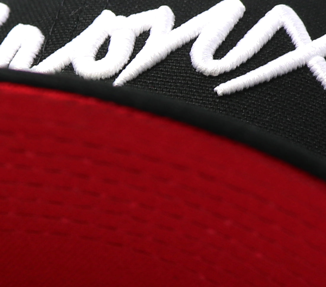 THE BOOGIE DOWN BRONX (BLACK) 59FIFTY FITTED (RED BOTTOM)