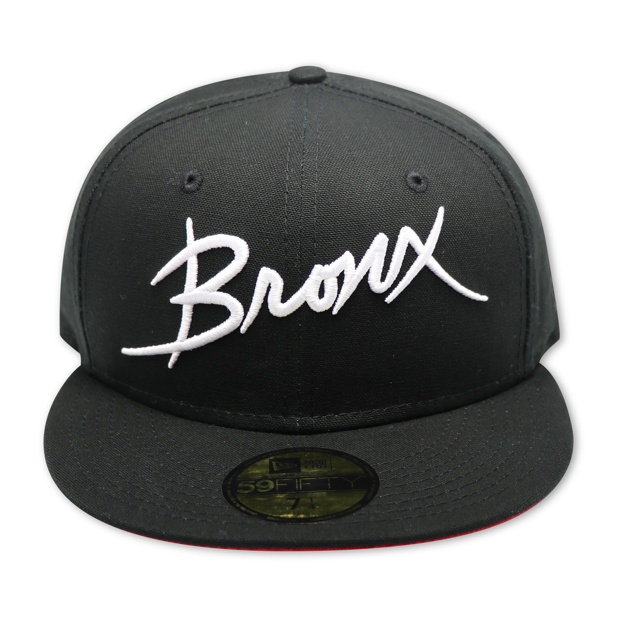 THE BOOGIE DOWN BRONX (BLACK) 59FIFTY FITTED (RED BOTTOM)