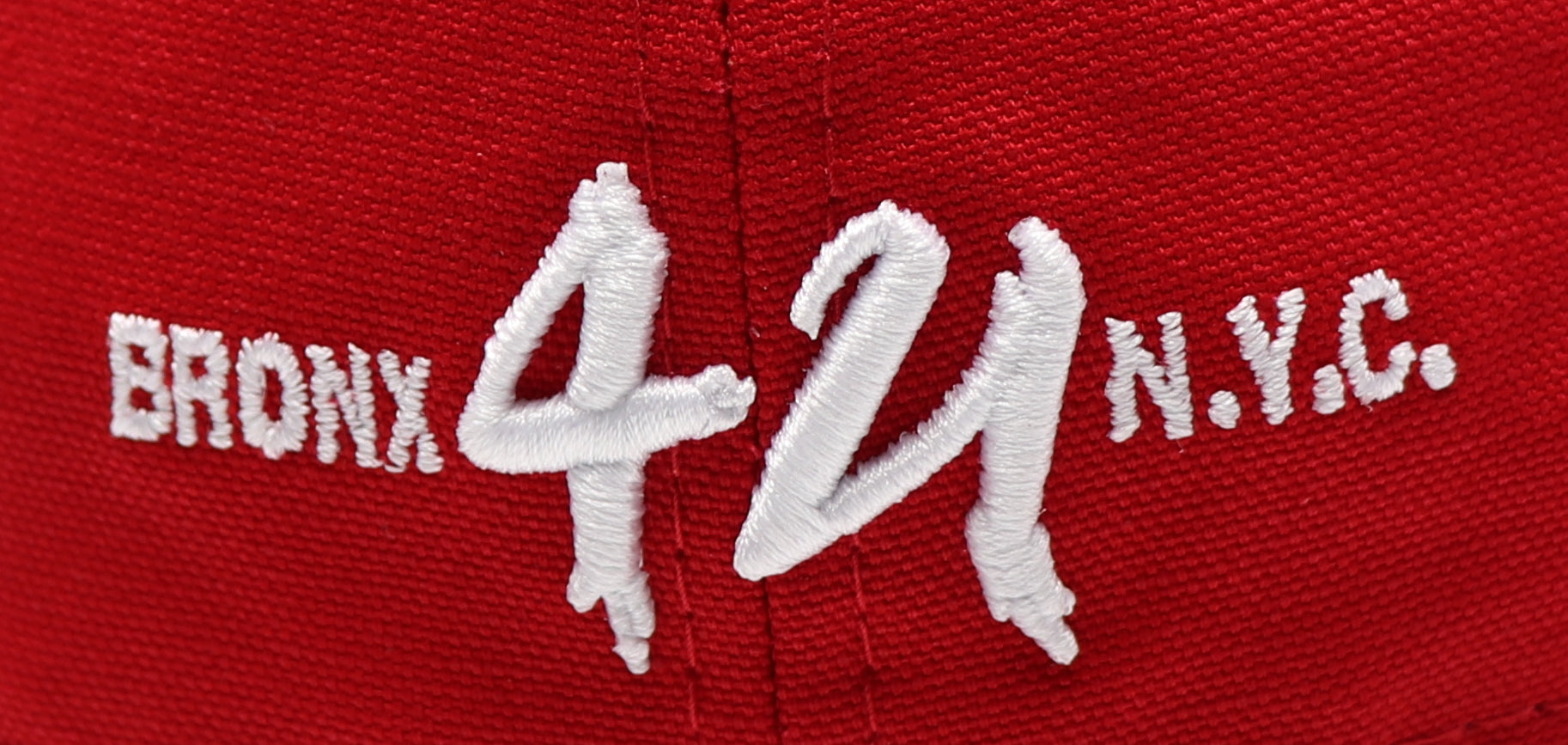 THE BOOGIE DOWN BRONX (RED) 59FIFTY FITTED (SILVER BOTTOM)