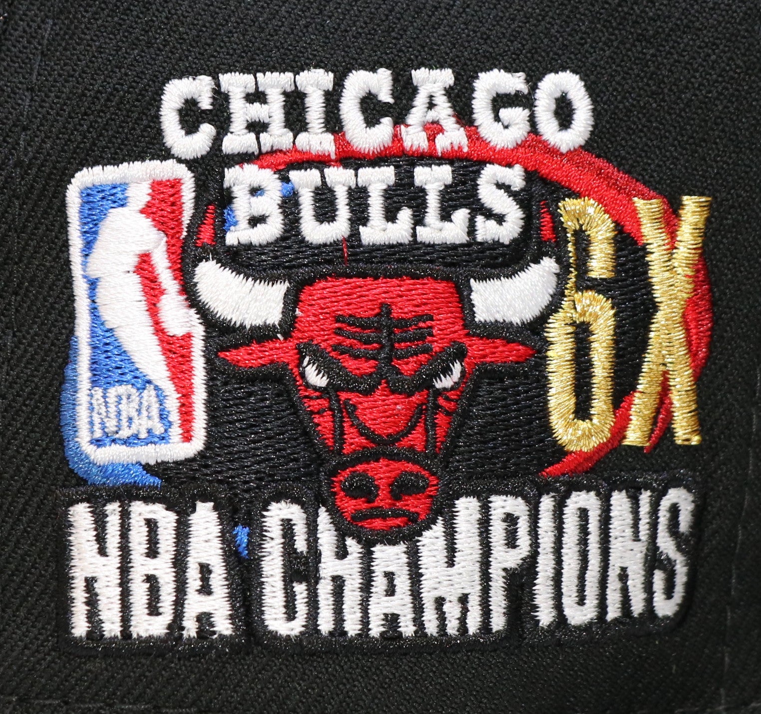 CHICAGO BULLS "6X CHAMPS" NEW ERA 59FIFTY FITTED (LAST DANCE) (PINK BOTTOM)