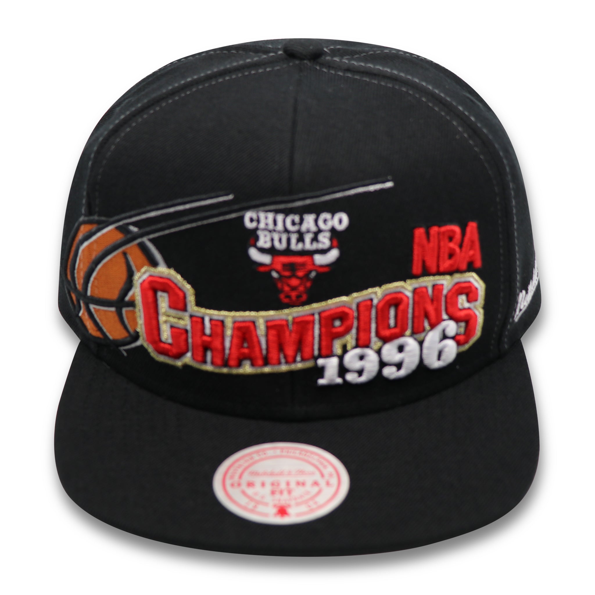 MITCHELL & NESS CHICAGO BULLS (1996 NBA CHAMPIONS) BLACK SNAPBACK