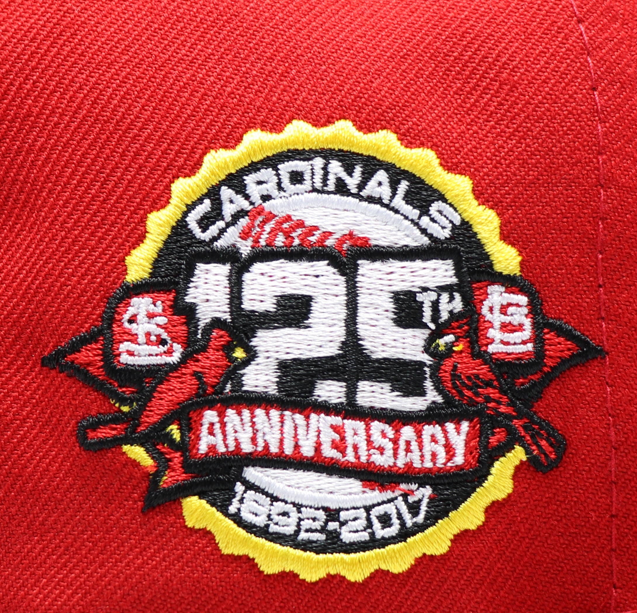 ST. LOUIS CARDINALS (125TH ANNIVERSARY) NEW ERA 59FIFTY FITTED (YELLOW UNDER VISOR)