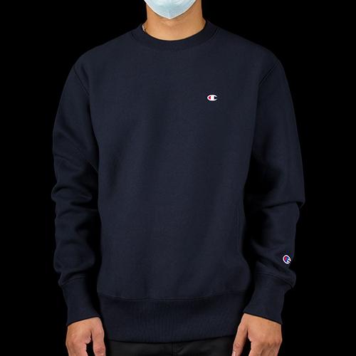 Champion reverse weave crew navy outlet