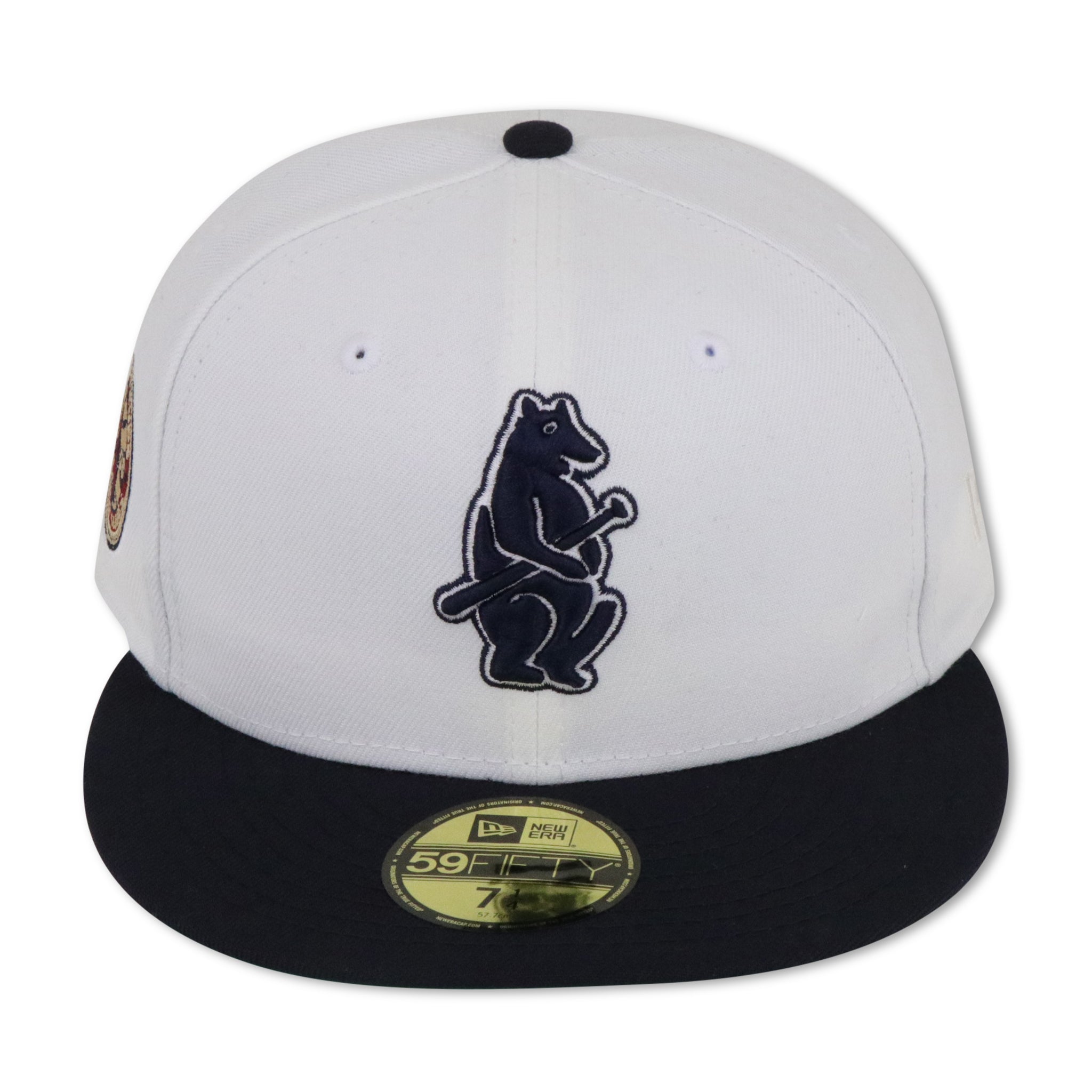 CHICAGO CUBS (WHITE) "1908 WORLDSERIES" NEW ERA 59FIFTY FITTED (GREEN BOTTOM)