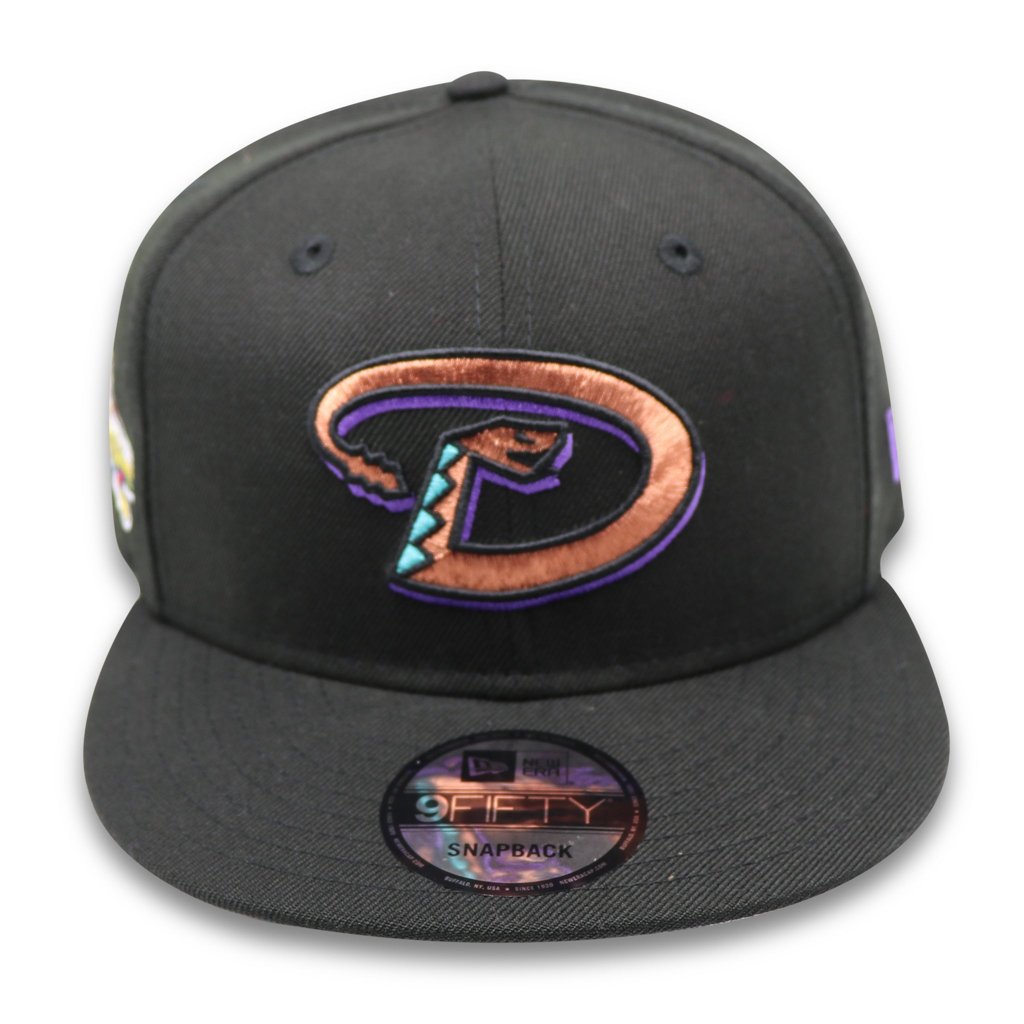 ARIZONA DIAMONDBACKS (BLACK) (2001 WORLD SERIES) NEW ERA 9FIFTY SNAPBACK (GREY UNDER VISOR)