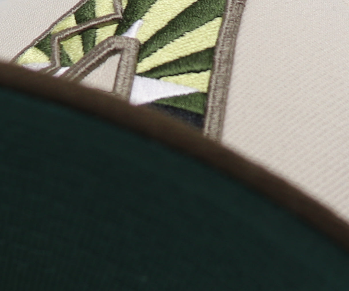 ARIZONA DIAMONDBACKS (BONE) (10TH ANN 1998-2008) NEW ERA 59FIFTY FITTED (DARK GEEN UNDER VISOR)
