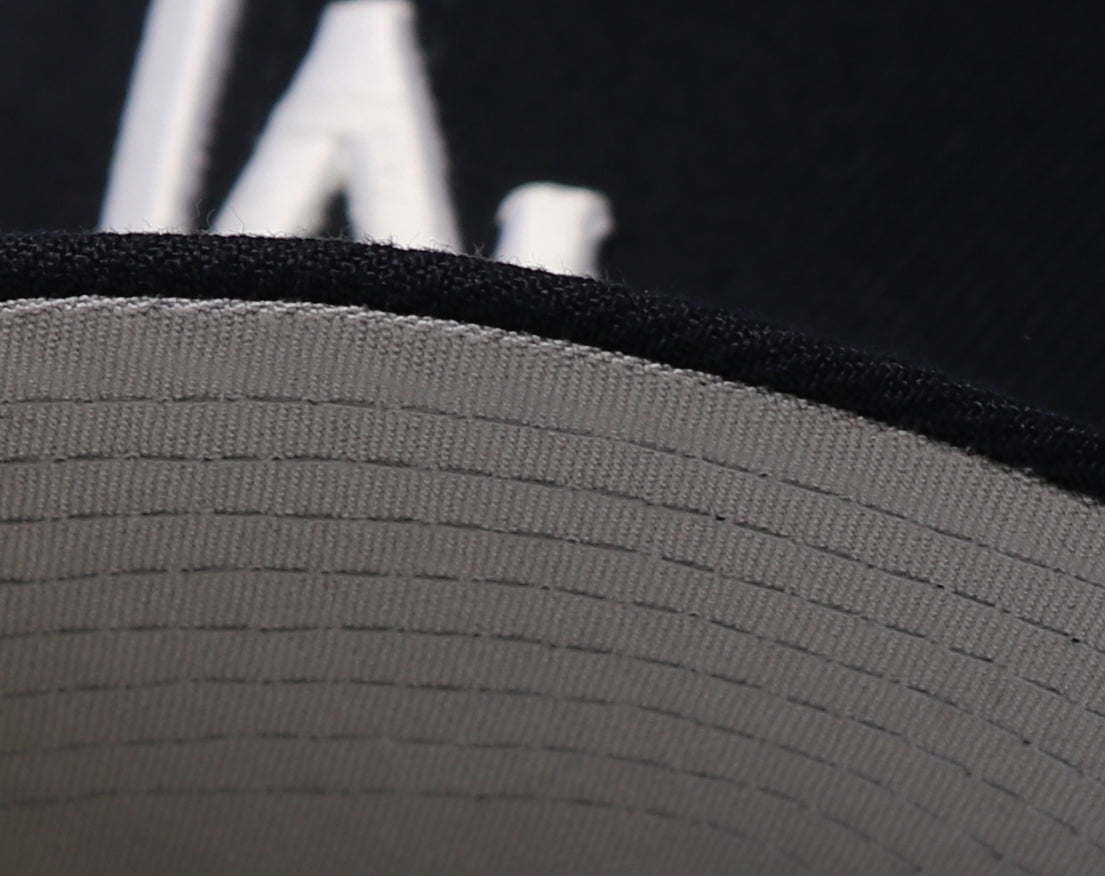 LOS ANGELES DODGERS (NAVY) NEW ERA 59FIFTY FITTED (GREY BOTTOM)