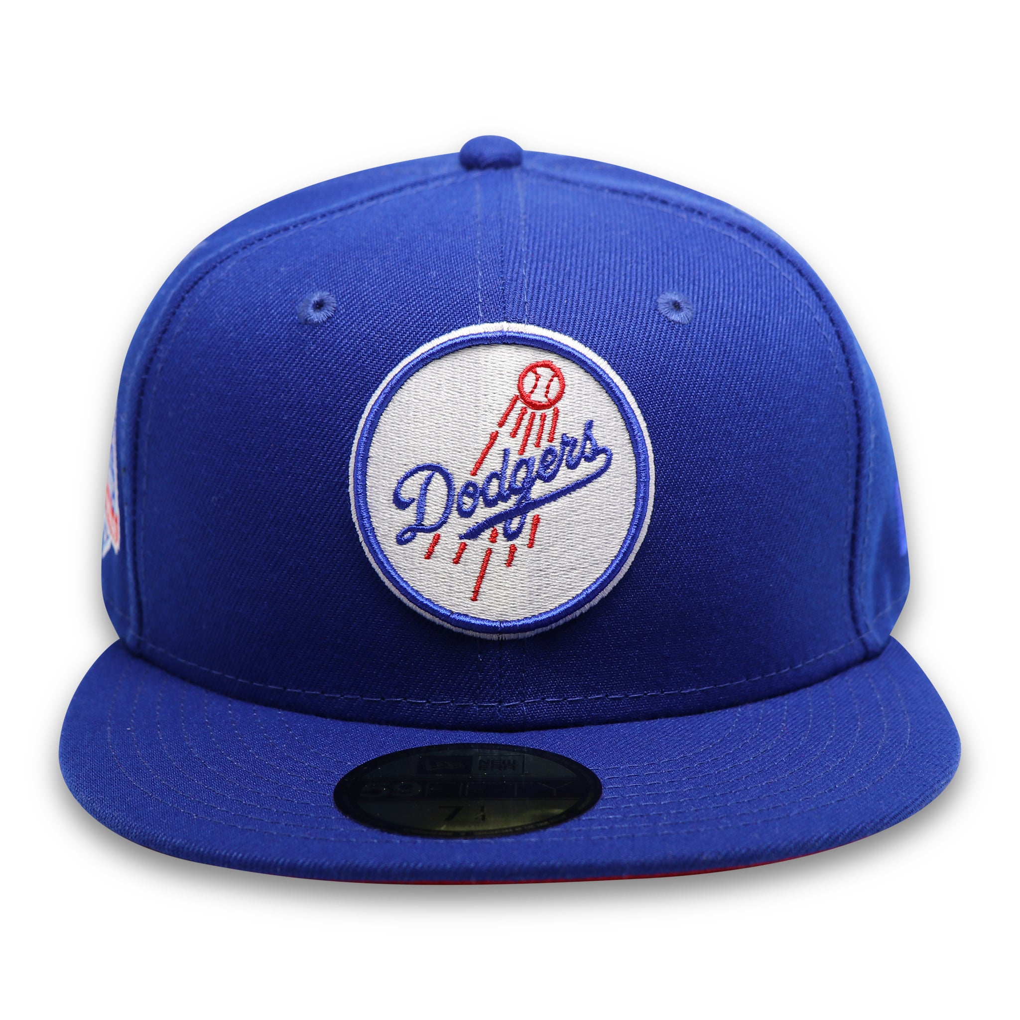 LOS ANGELES DODGERS (60TH ANNIVERSARY) NEW ERA 59FIFTY FITTED (RED UNDER VISOR)