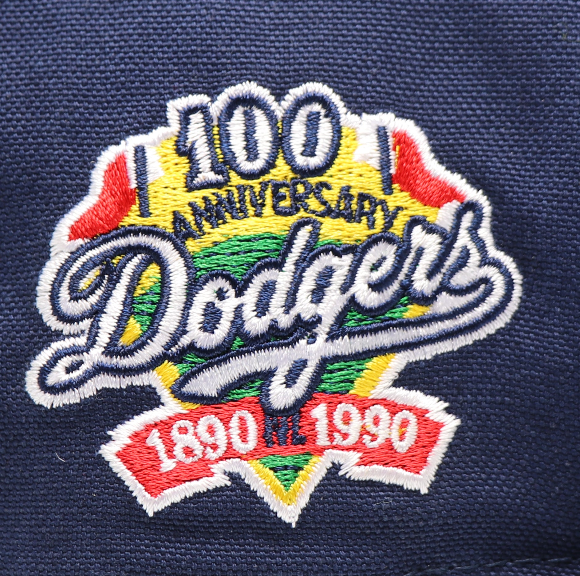 LOS ANGELES DODGERS (100TH ANNIVERSARY X ROSE) NEW ERA 59FIFTY FITTED (GREEN UNDER VISOR)