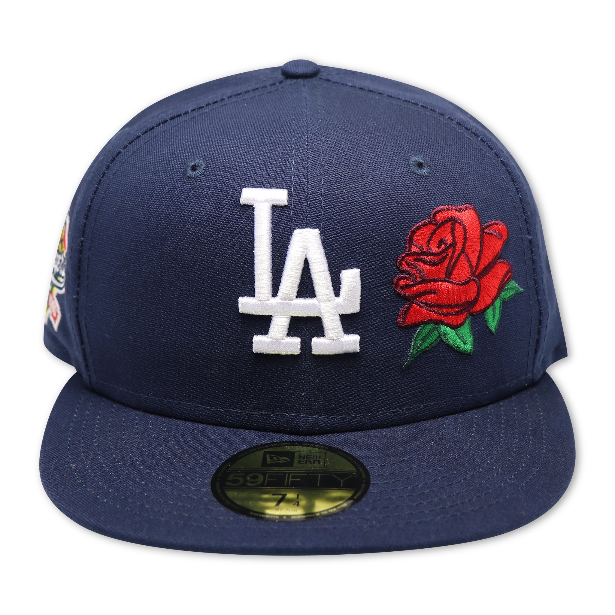 LOS ANGELES DODGERS (100TH ANNIVERSARY X ROSE) NEW ERA 59FIFTY FITTED (GREEN UNDER VISOR)