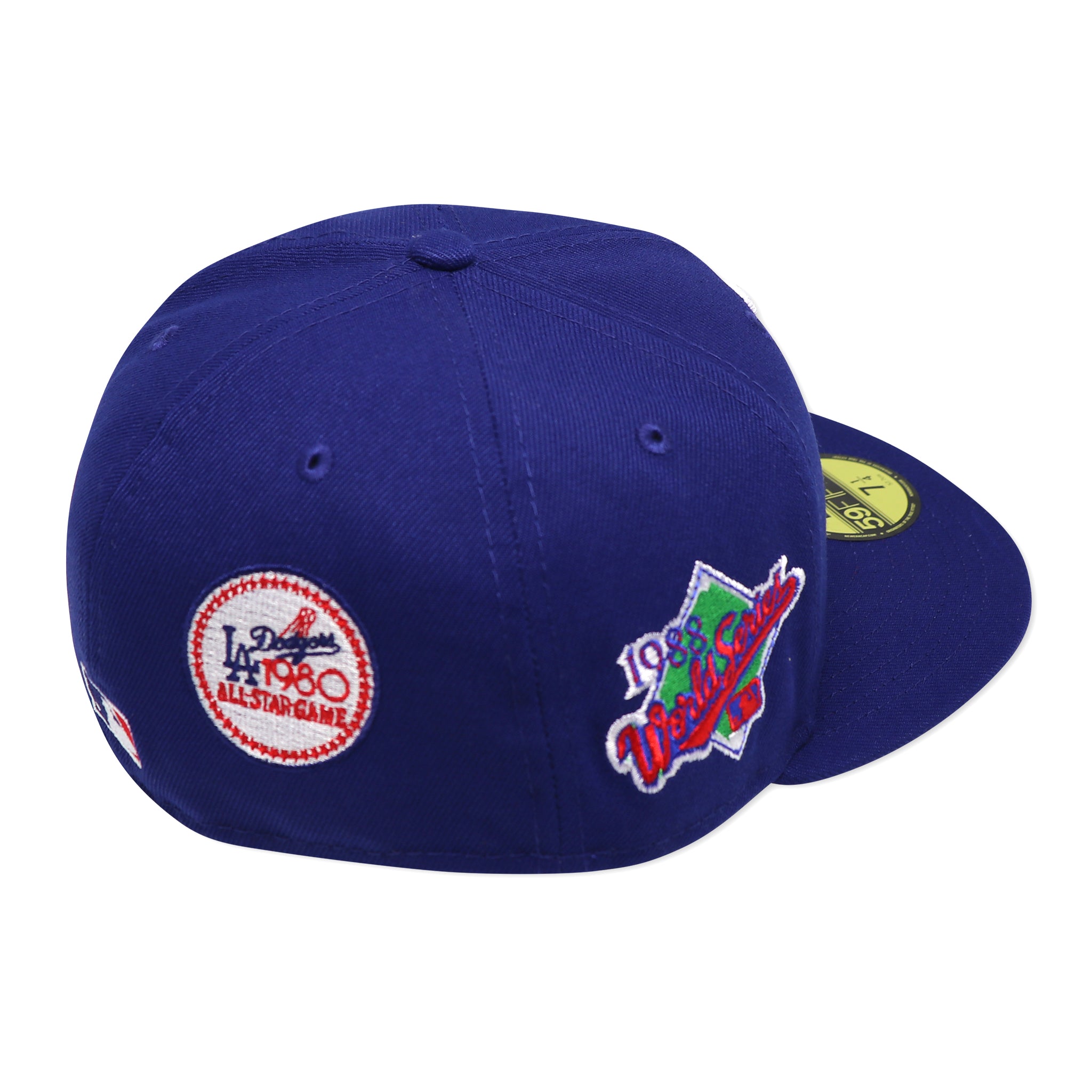 LOS ANGELES DODGERS "1988 WS X 1980 ASG" NEW ERA 59FIFTY FITTED (RED UNDER VISOR)