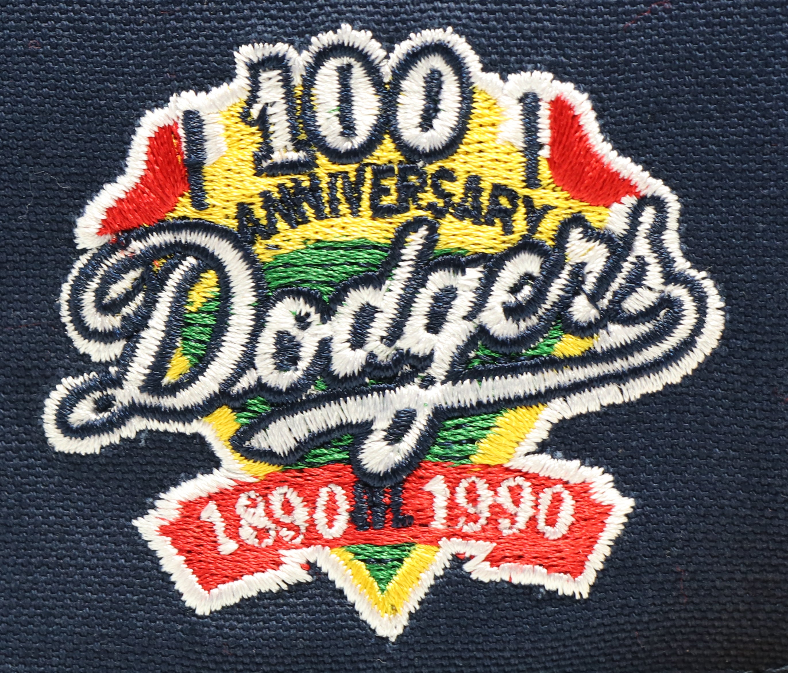 LOS ANGELES DODGERS "100TH ANNIVERSARY" NEW ERA 59FIFTY FITTED (RED UNDER VISOR) (S)