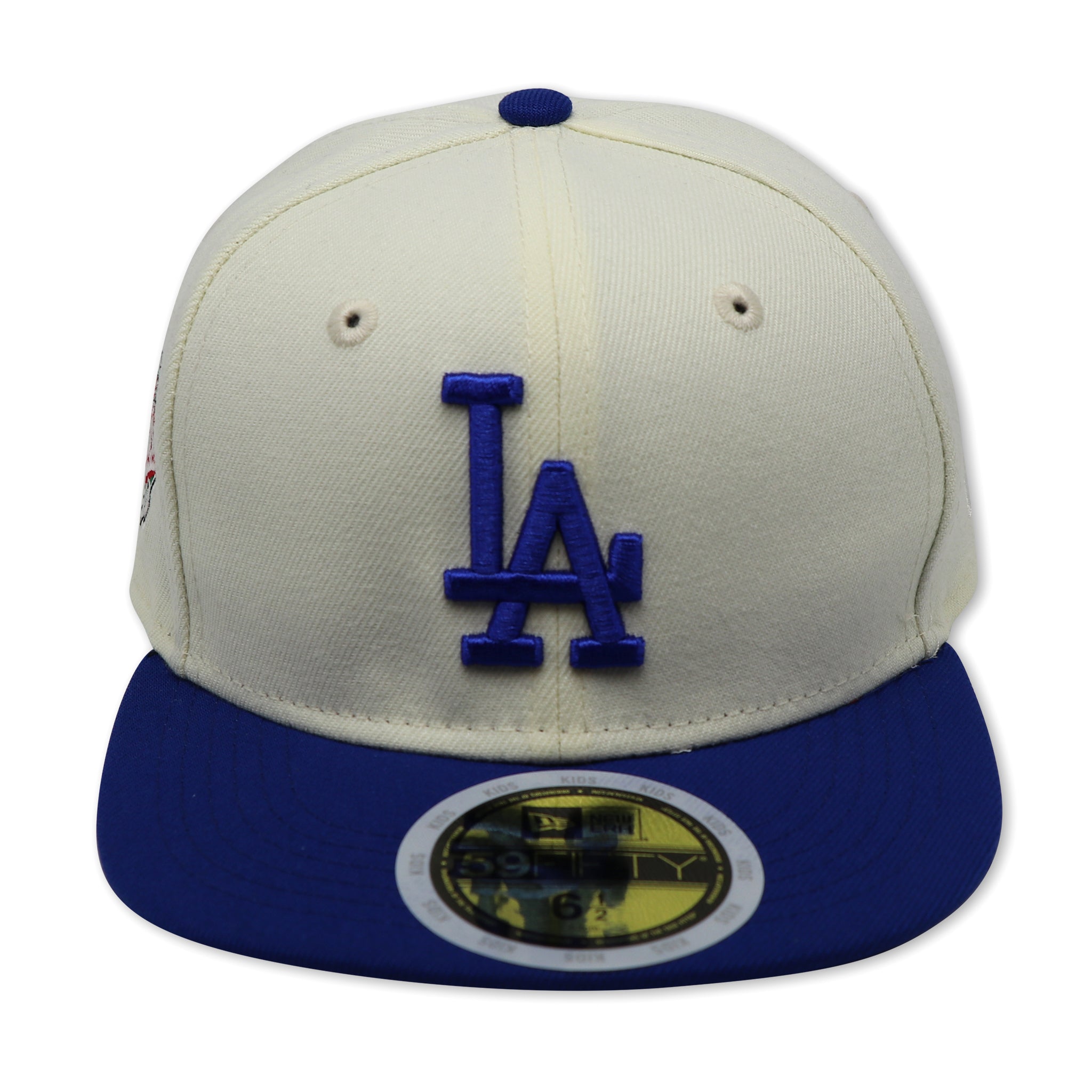 "KIDS" LOS ANGELES DODGERS (0FF-WHITE) (1988 WORLDSERIES) NEW ERA 59FIFTY FITTED (RED UNDER VISOR)