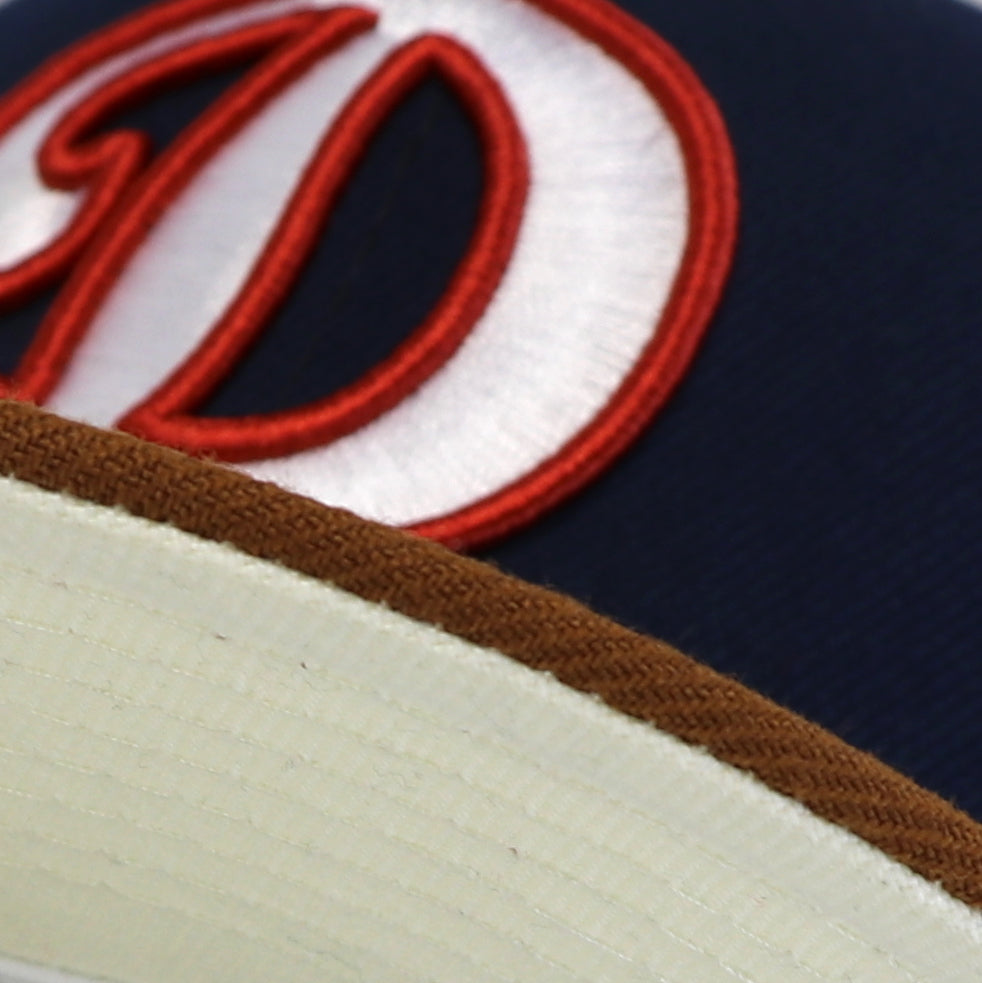 LOS ANGELES DODGERS (NAVY) (60TH ANN) NEW ERA 59FIFTY FITTED (OFF-WHITE UNDER VISOR)