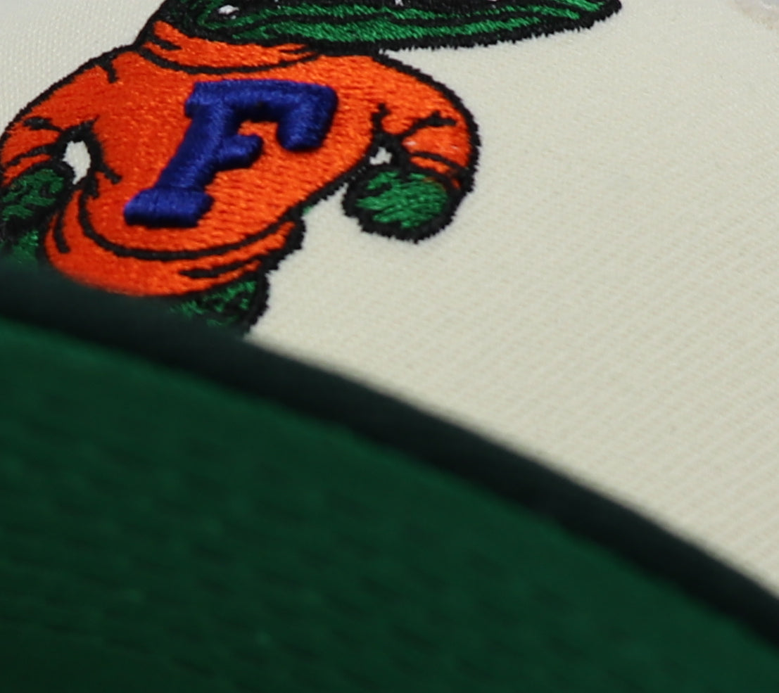 FLORIDA GATORS (OFF-WHITE) NEW ERA 59FIFTY FITTED (GREEN UNDER VISOR)