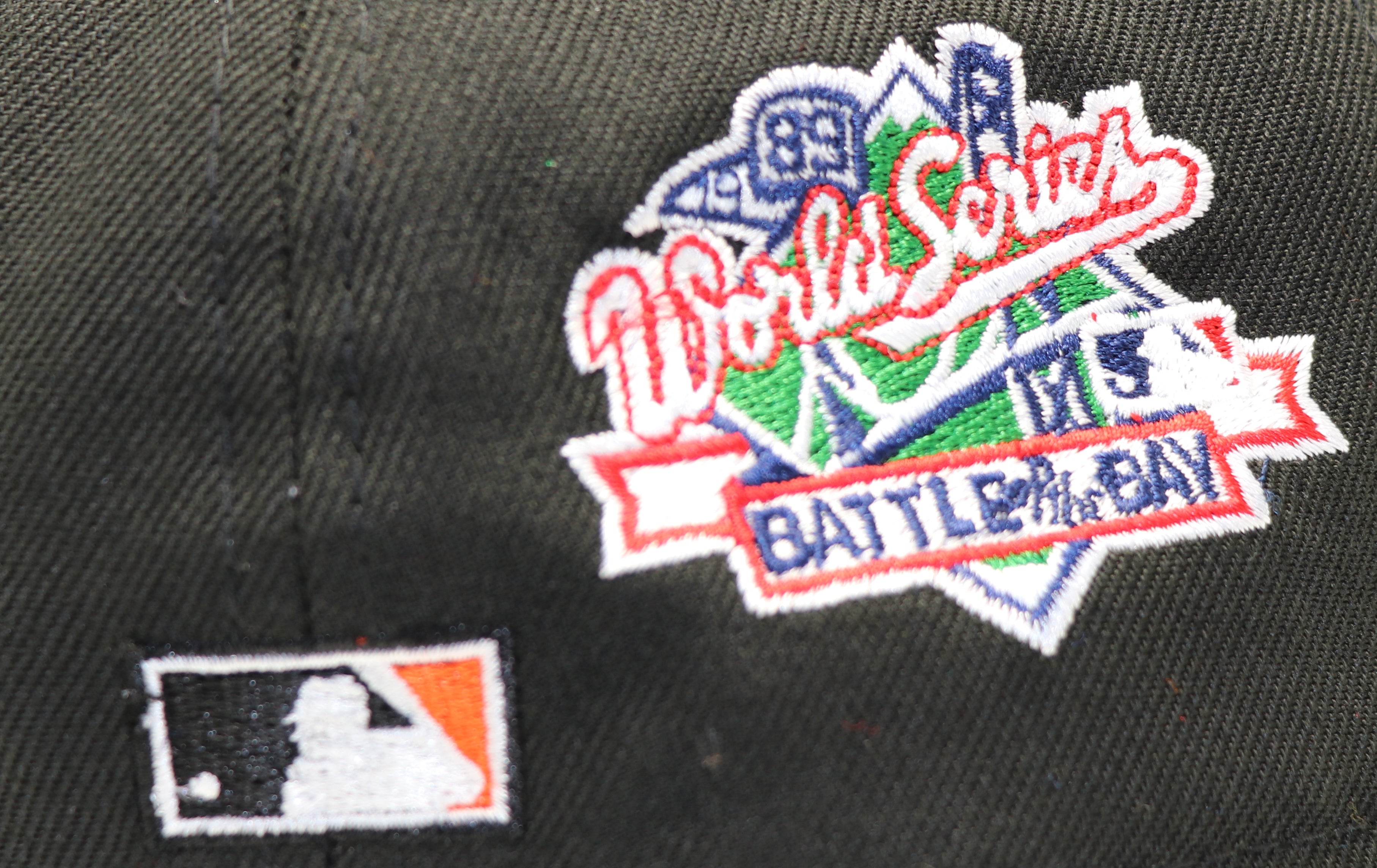 SAN FRANCISCO GIANTS (BLACK) "1989 WORLD SERIES X BATTLE OF THE BAYS) NEW ERA 59FIFTY FITTED (ORANGE BOTTOM)