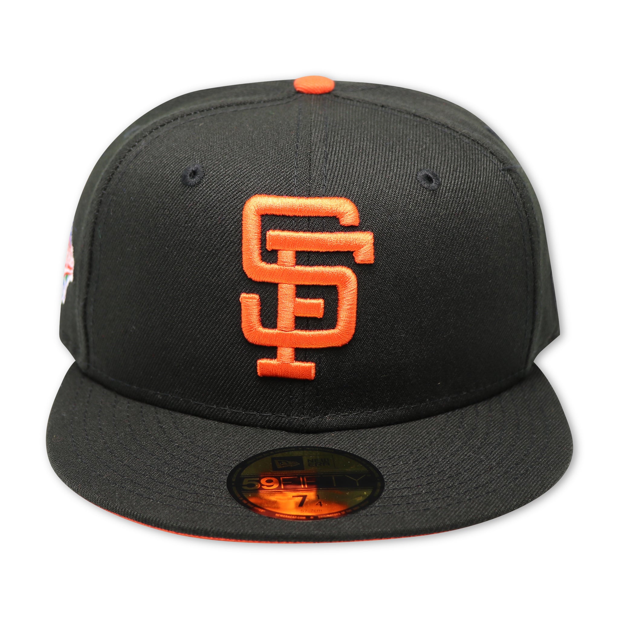 SAN FRANCISCO GIANTS (BLACK) "1989 WORLD SERIES X BATTLE OF THE BAYS) NEW ERA 59FIFTY FITTED (ORANGE BOTTOM)