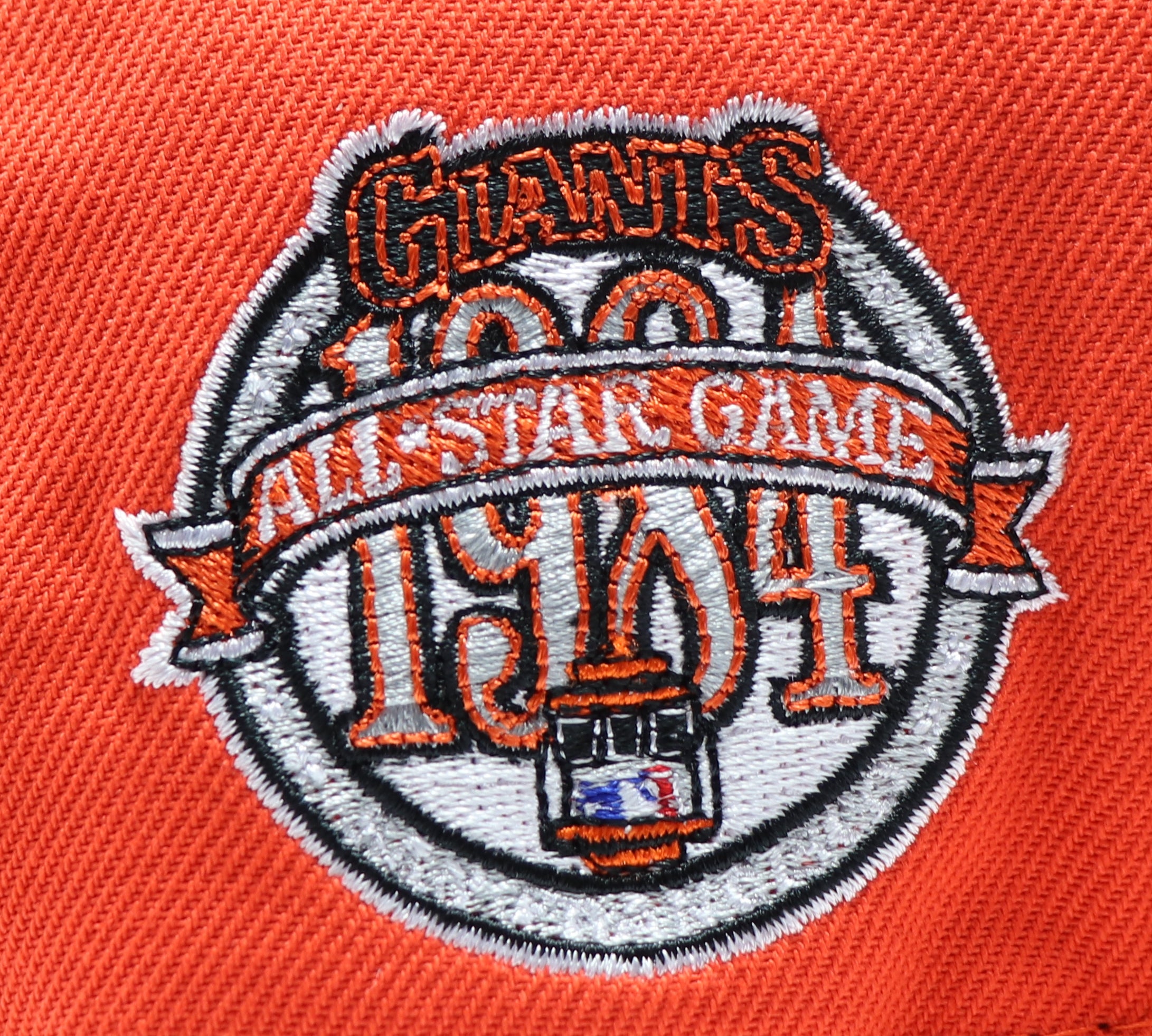 SAN FRANCISCO GIANTS (ORANGE) (1984 ALLSTARGAME) NEW ERA 59FIFTY FITTED (GREEN UNDER VISOR)