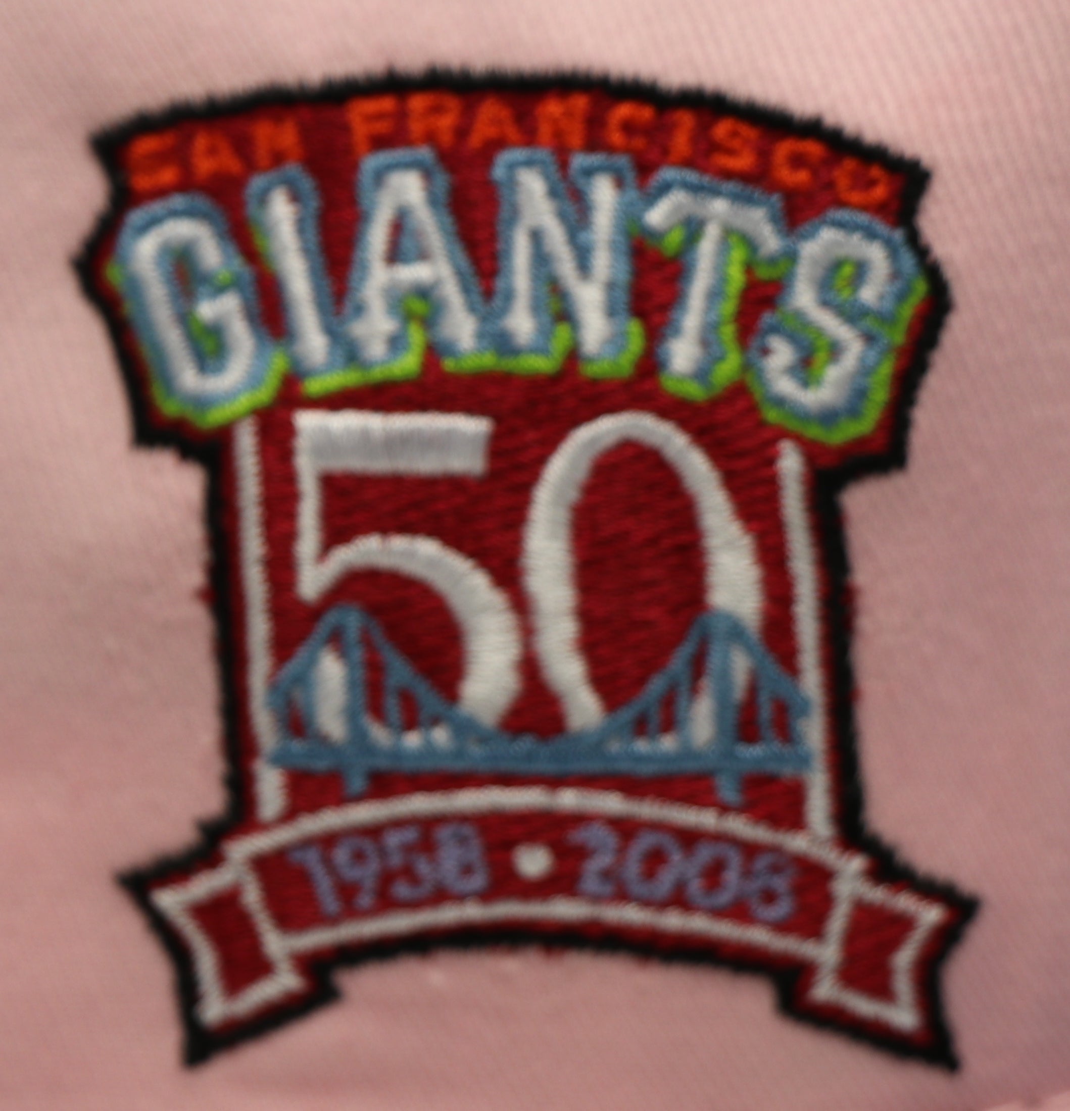 SAN FRANCISCO GIANTS (50TH ANN) NEW ERA 59FIFTY (LIME UNDER VISOR )