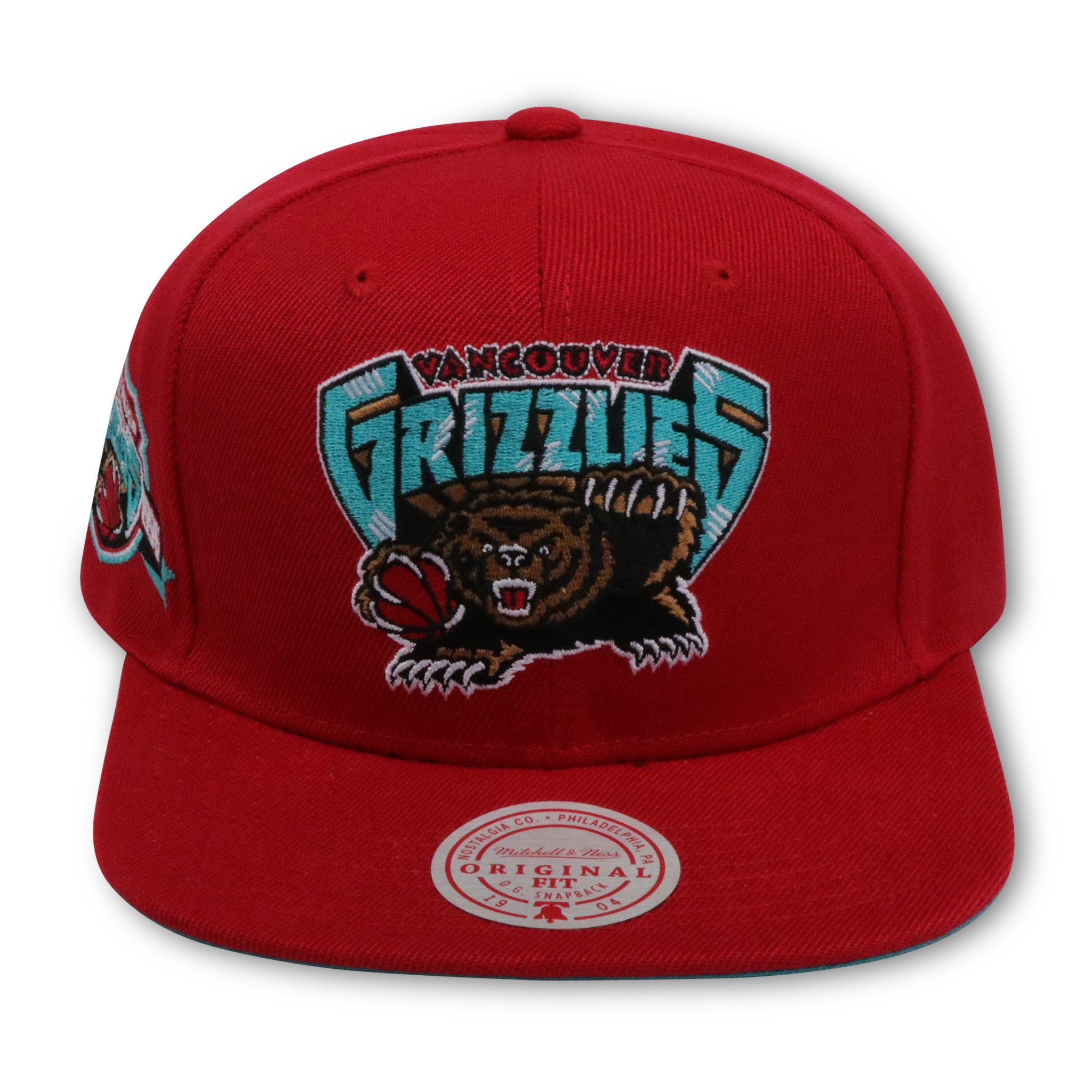 VANCOUVER GRIZZLIES (RED) (1995-1996 INAUGURAL SEASON) MITCHELL & NESS SNAPBACK (SH21475)