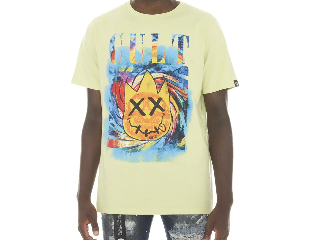 CULT OF INDIVIDUALITY "ACID DRIP" CITRON TEE