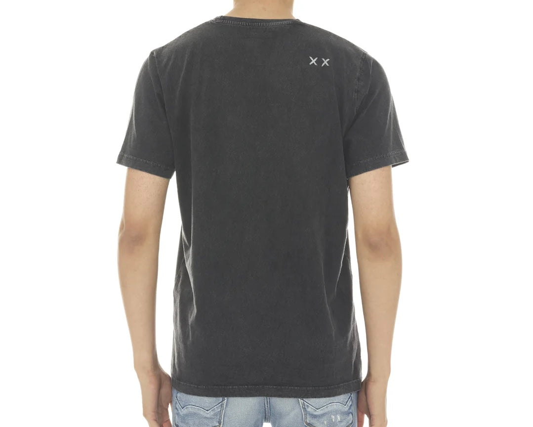 CULT OF INDIVIDUALITY "FU" TEE IN VINTAGE CHARCOAL