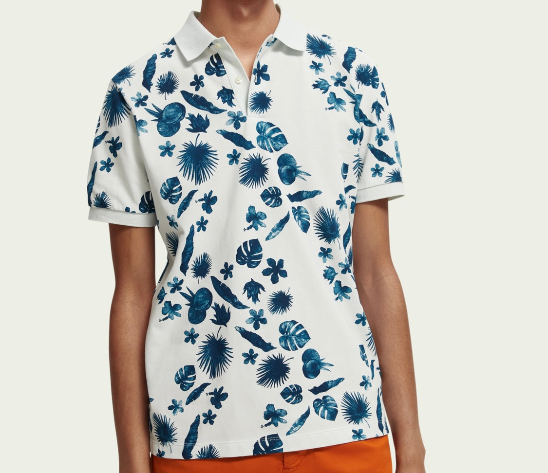 SCOTCH & SODA "PIQUE" ORGANIC POLO
