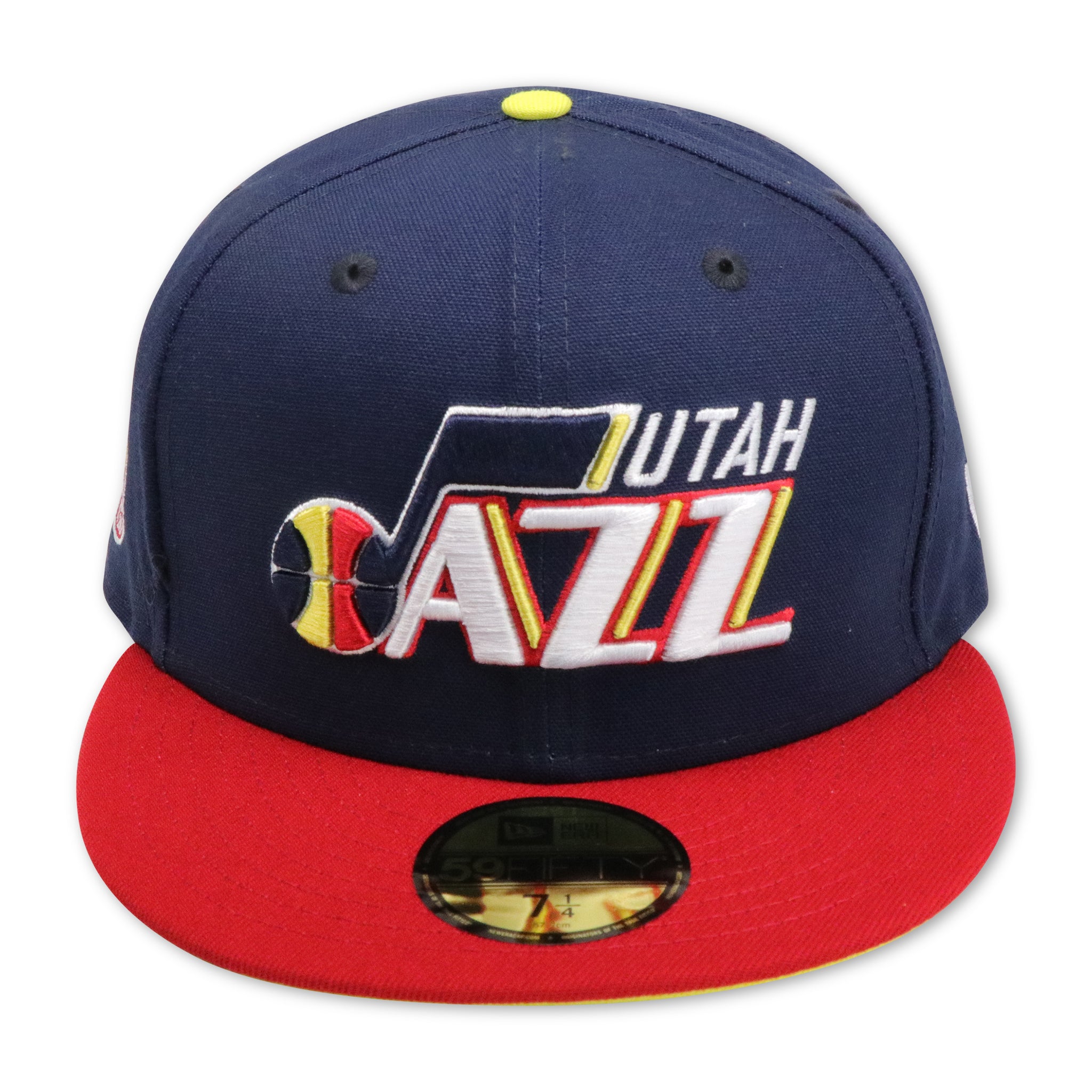UTAH JAZZ NEW ERA 59FIFTY FITTED YELLOW UNDER VISOR