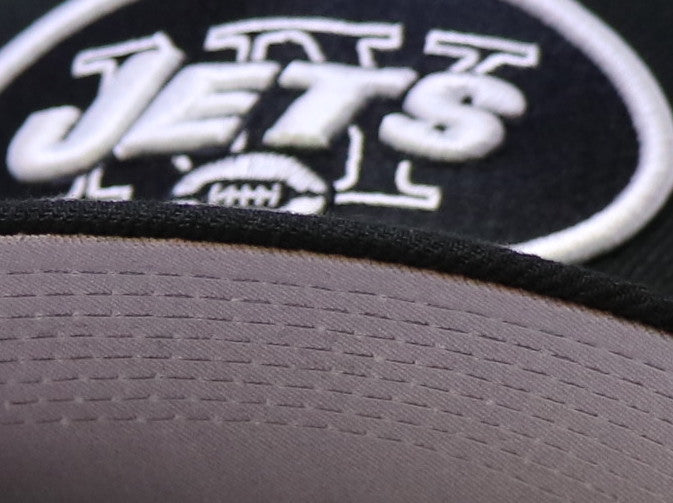 NEW YORK JETS NEW ERA 59FIFTY FITTED (BLACK/WHITE)