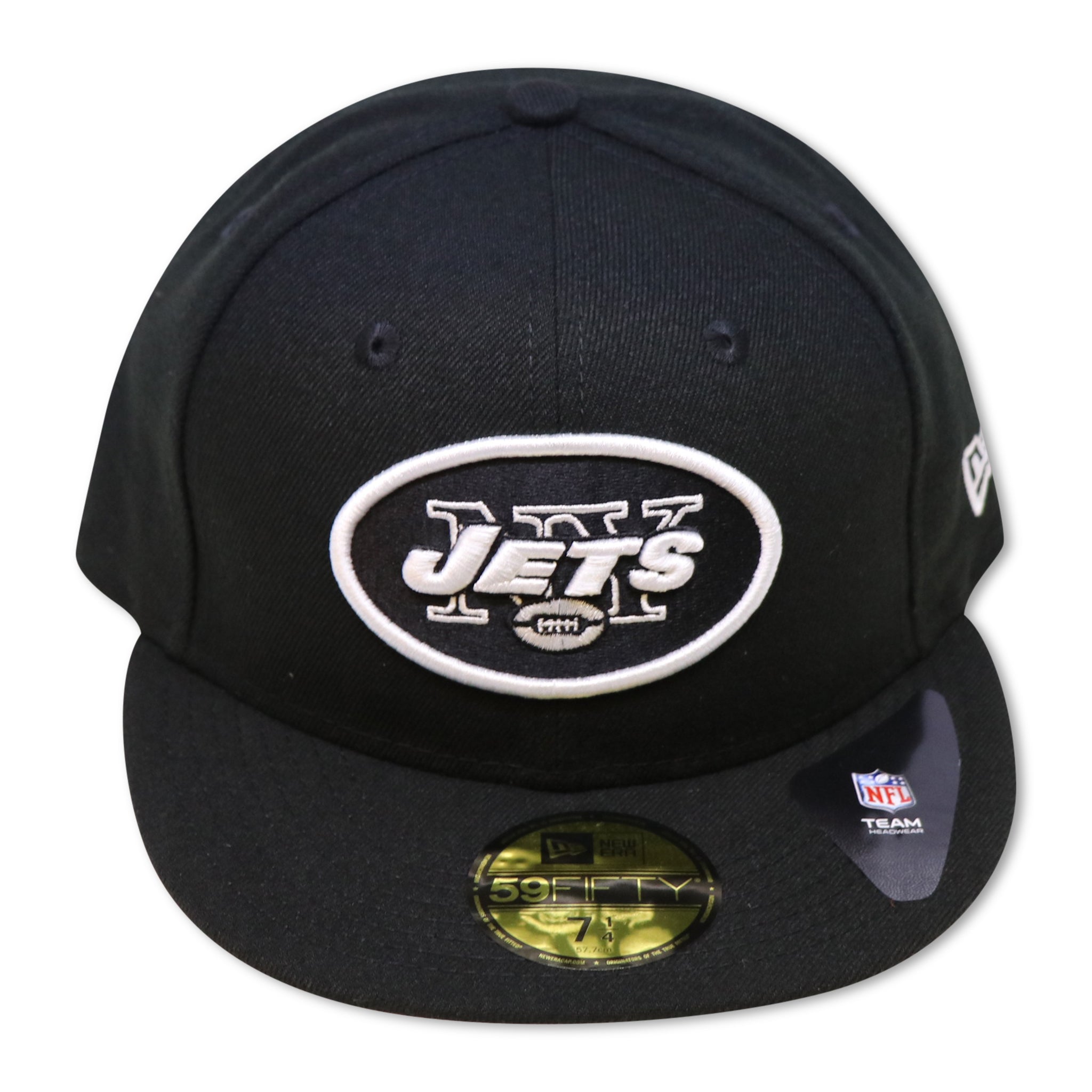 NEW YORK JETS NEW ERA 59FIFTY FITTED (BLACK/WHITE)