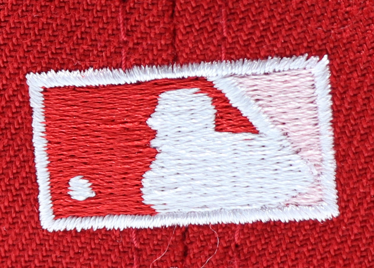 KIDS - NEW YORK YANKEES (RED)(100TH ANNIVERSARY) NEW ERA 59FIFTY FITTED (PINK UNDER VISOR)