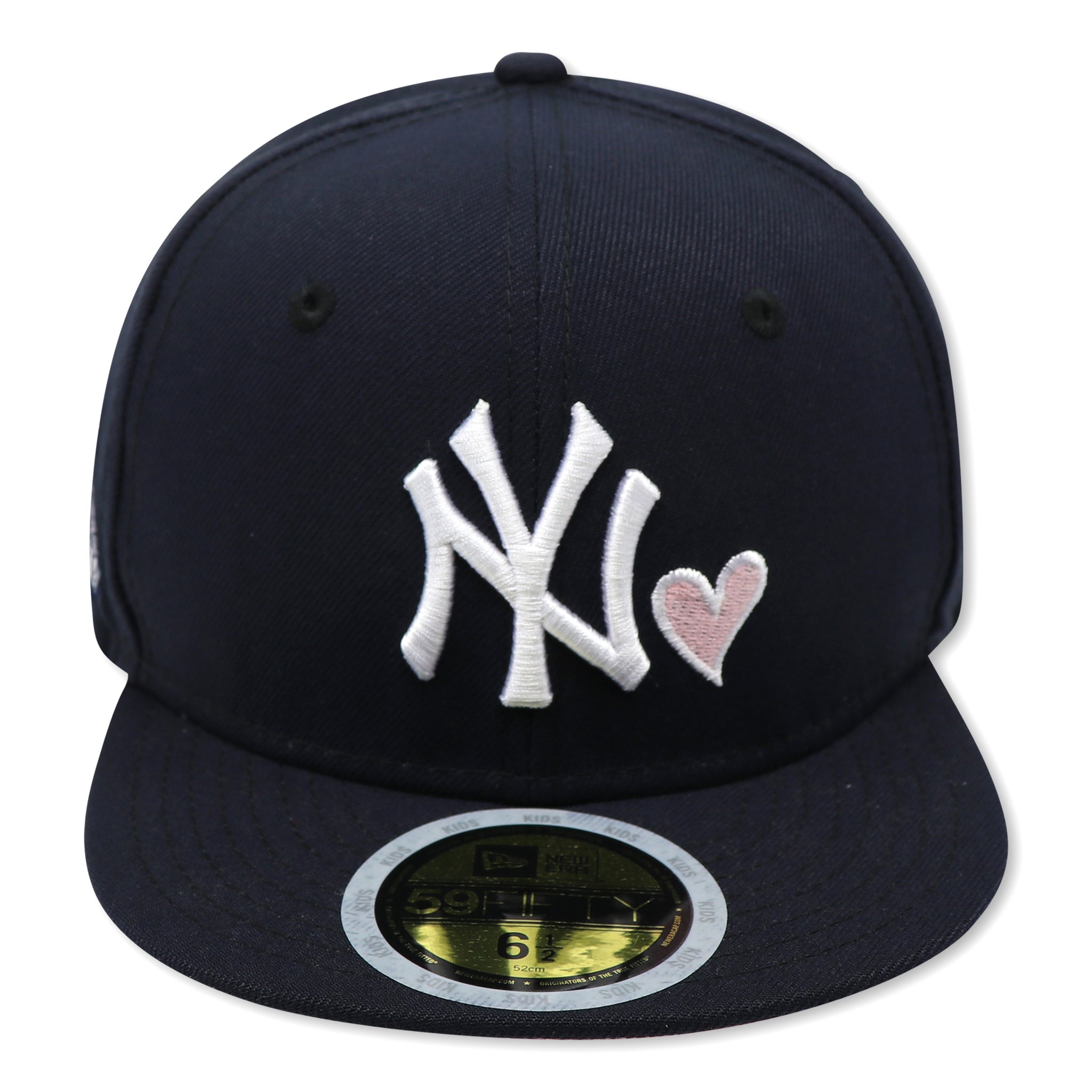 (KIDS) - NEW YORK YANKEES (2008 ASG X LOVE OF THE GAME) NEW ERA 59FIFTY FITTED (PINK UNDER VISOR)