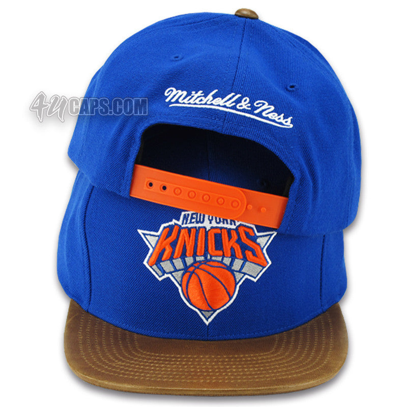 NEW YORK KNICKS CUSTOM VINTAGE LAMB SKIN SNAPBACK (VH91Z)