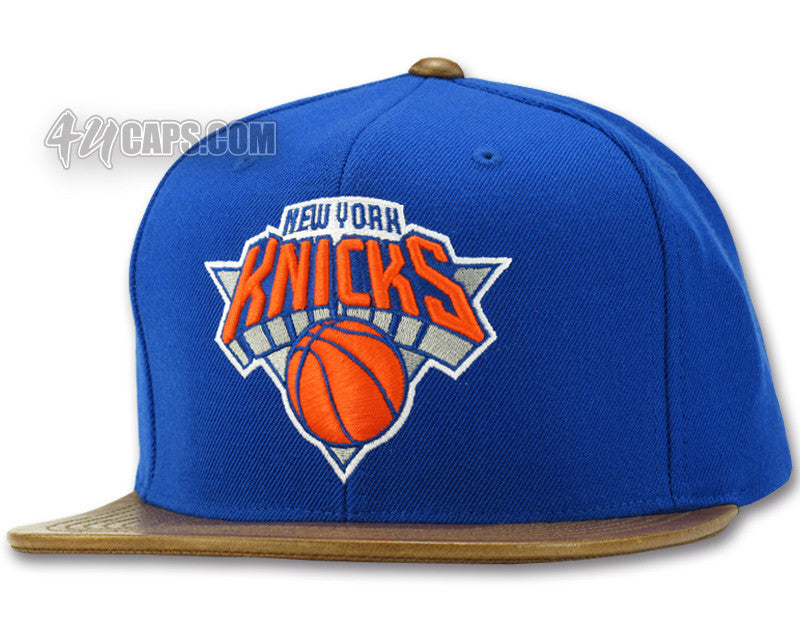 NEW YORK KNICKS CUSTOM VINTAGE LAMB SKIN SNAPBACK (VH91Z)