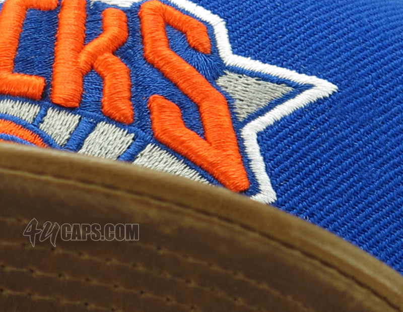 NEW YORK KNICKS CUSTOM VINTAGE LAMB SKIN SNAPBACK (VH91Z)