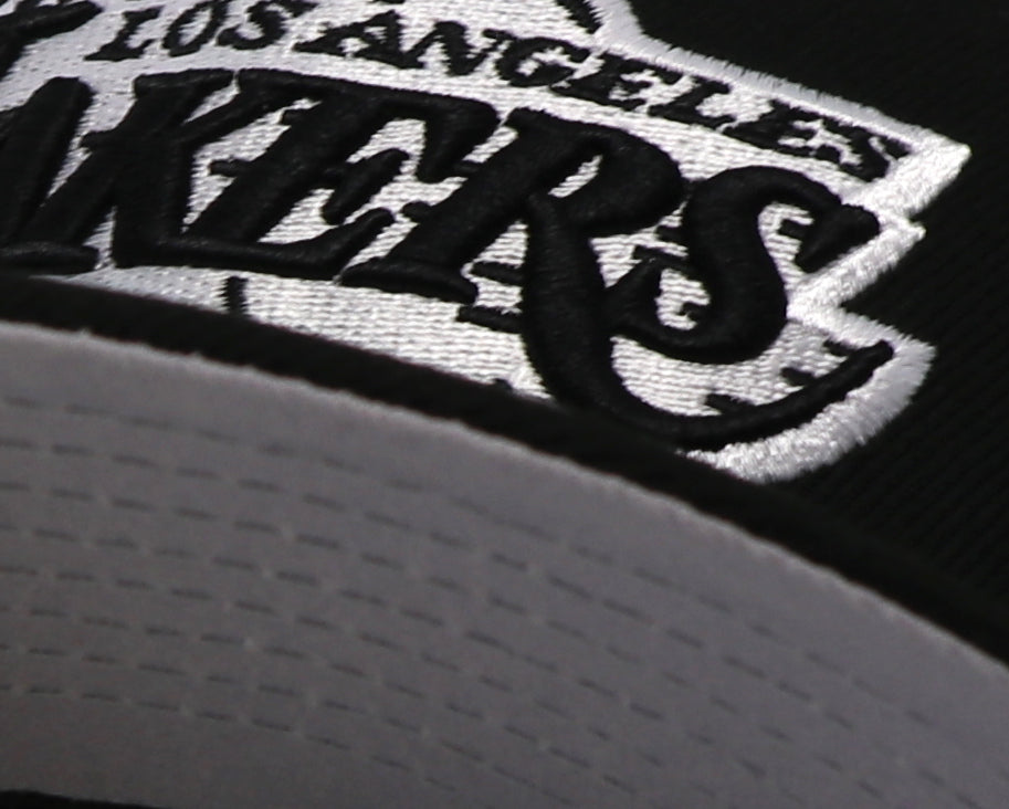 LOS ANGELES LAKERS (BLACK/WHITE) NEW ERA 59FIFTY FITTED