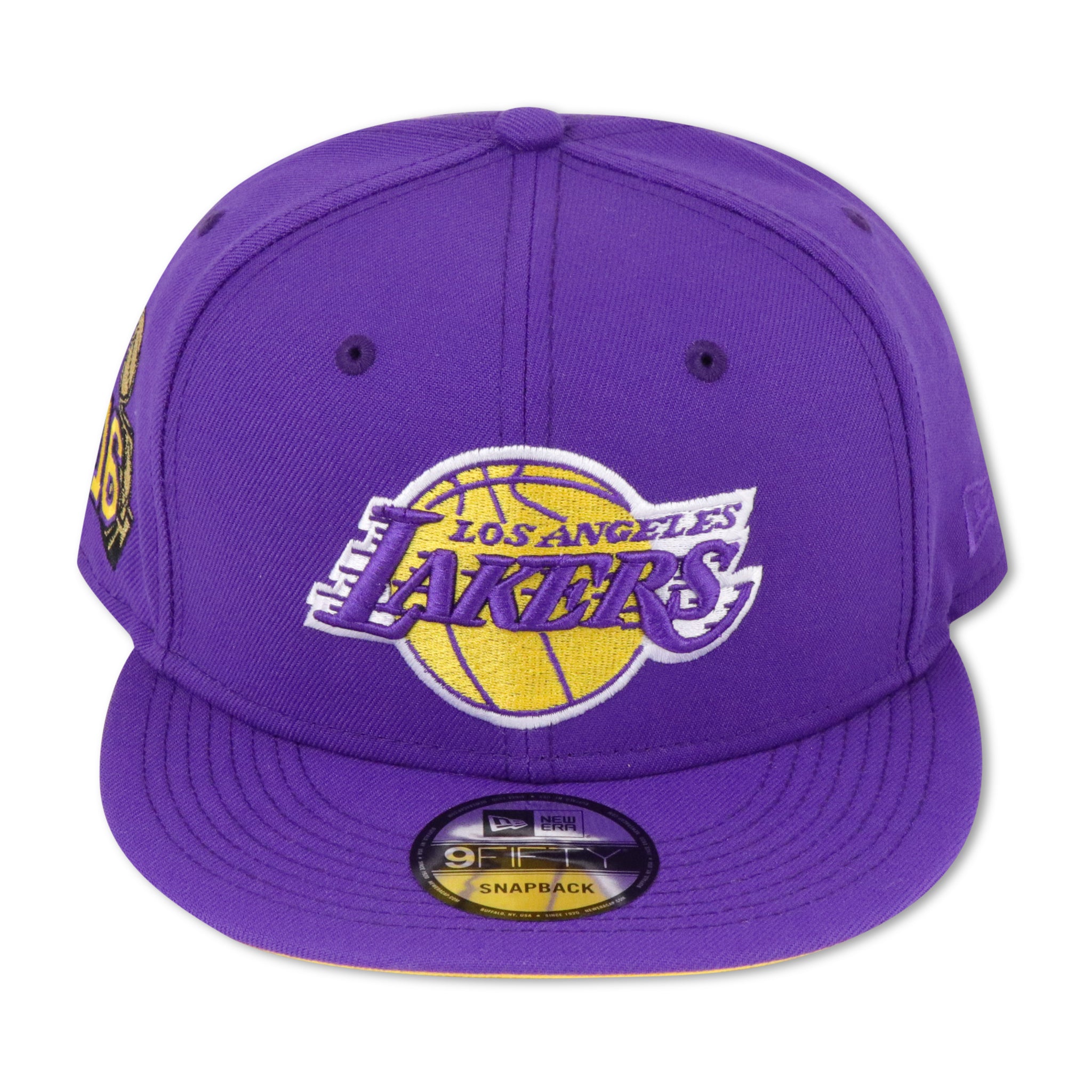 LOS ANGELES LAKERS "16X CHAMPS" NEW ERA 9FIFTY SNAPBACK (YELLOW BOTTOM)