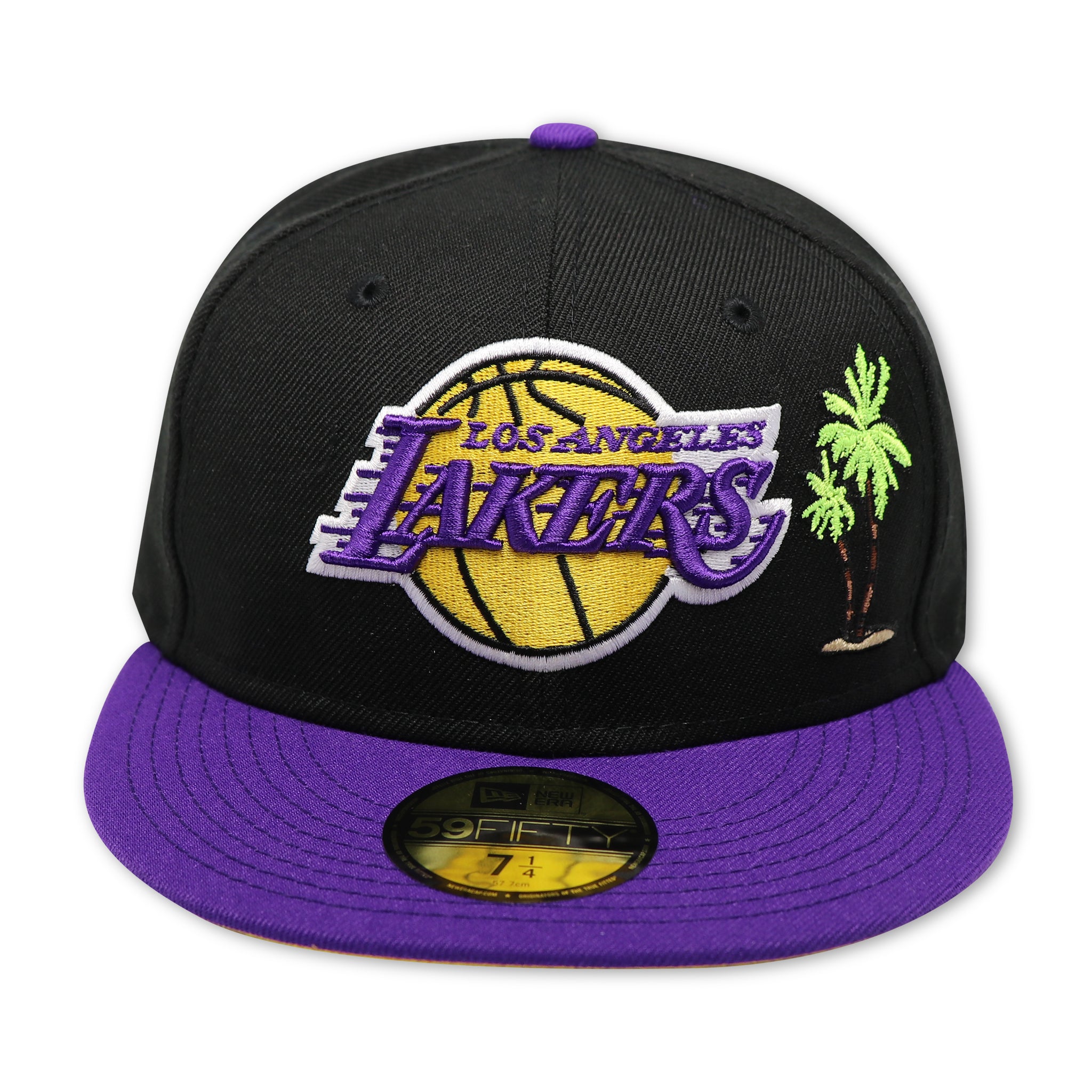 LOS ANGELES LAKERS "PALMTREE" NEW ERA 59FIFTY (YELLOW BOTTOM)