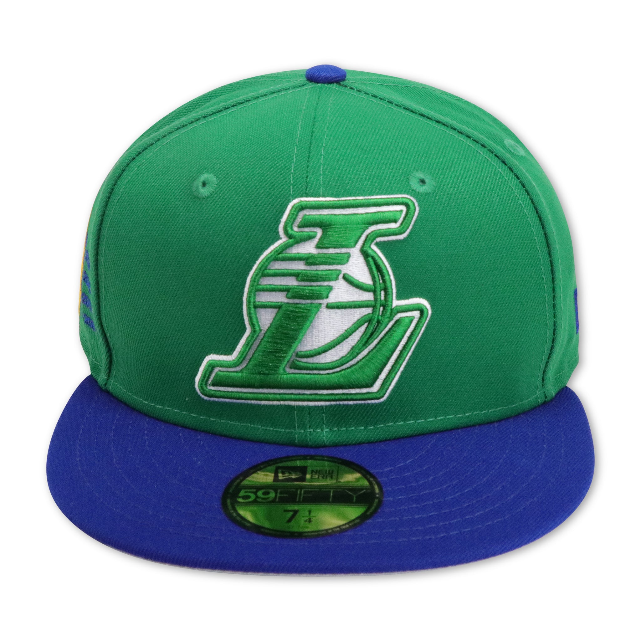 LOS ANGELES LAKERS GREEN 16X CHAMPIONS NEW ERA 59FIFTY FITTED 4ucaps
