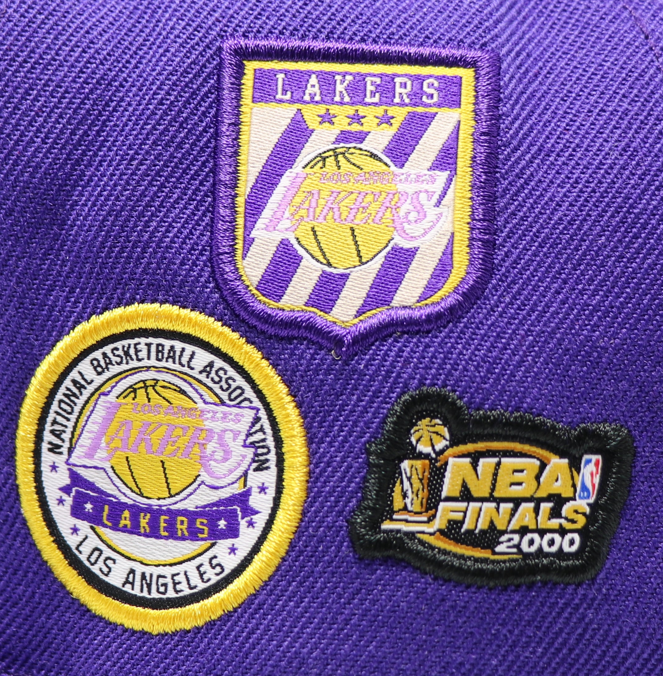 LOS ANGELES LAKERS (PURPLE) "FINALS PATCH" MITCHELL & NESS (SKY BLUE BOTTOM)